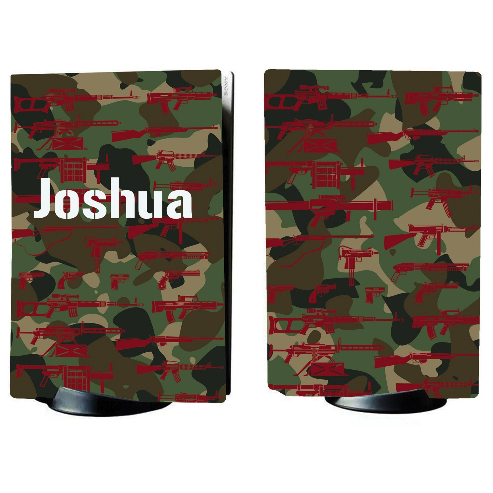 PS5 Army Green Camo Personalised Console Vinyl Sticker