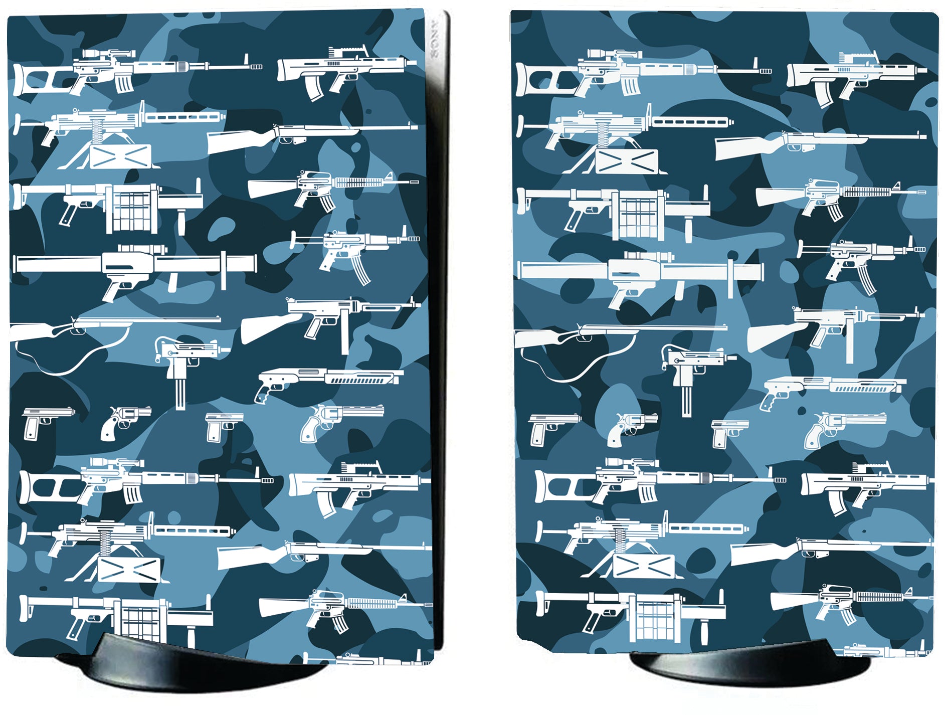 PS5 Army Blue Camo Personalised Console Vinyl Sticker