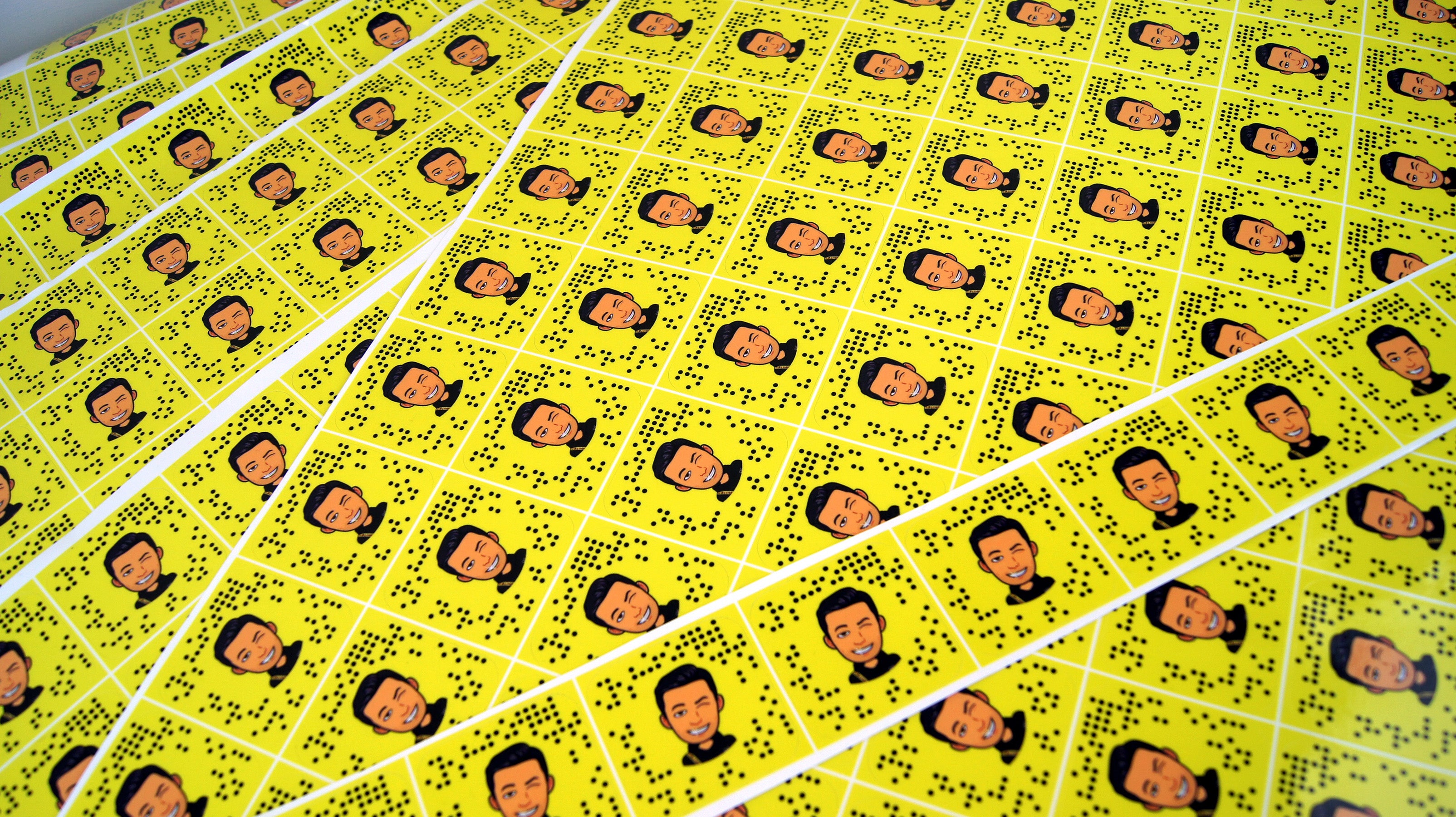 Custom Snapchat Snapcode Vinyl Sticker