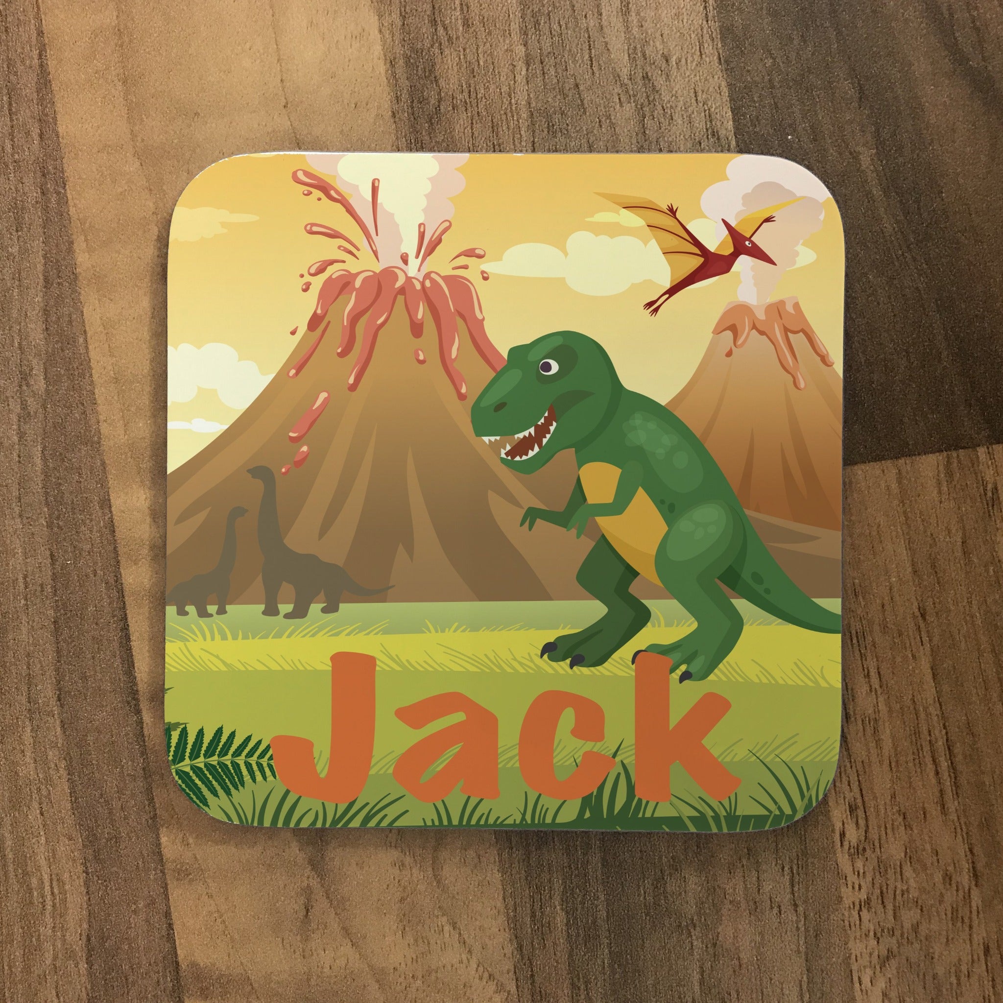 Dinosaur Design Children's Coaster Set of 4
