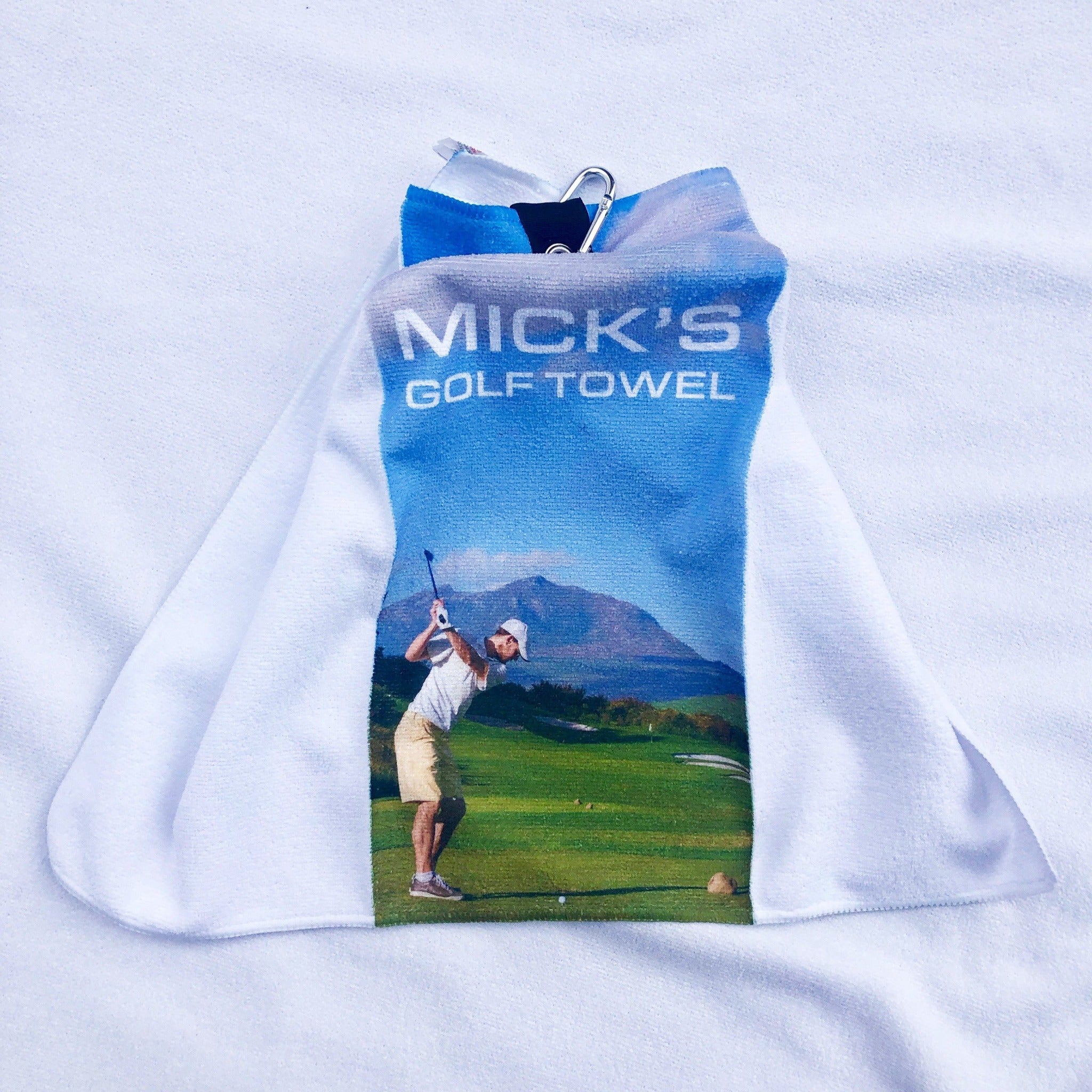 Personalised Tri Fold Golf Towel