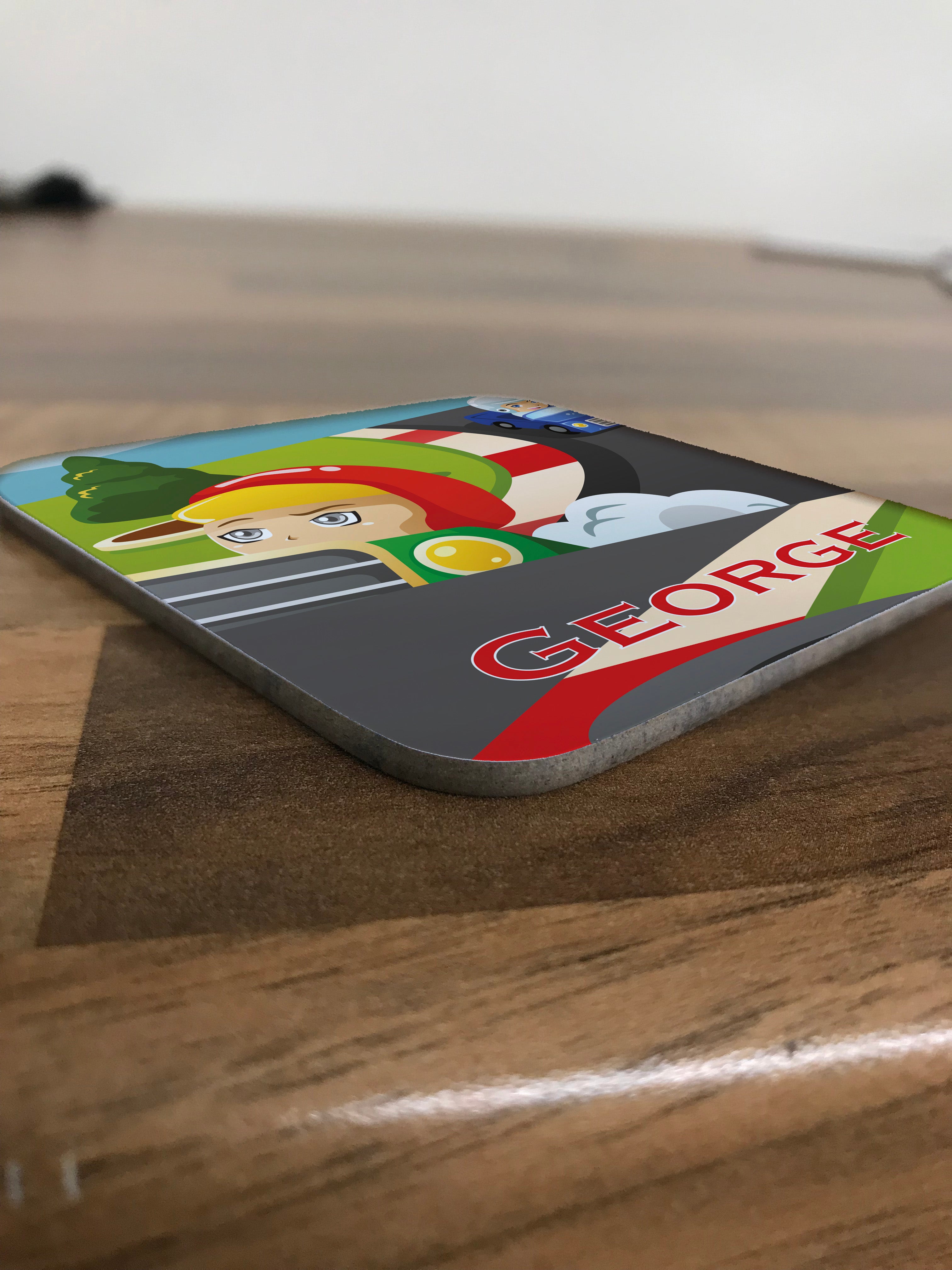 Children's Racecar Design Coasters(Set of 4)