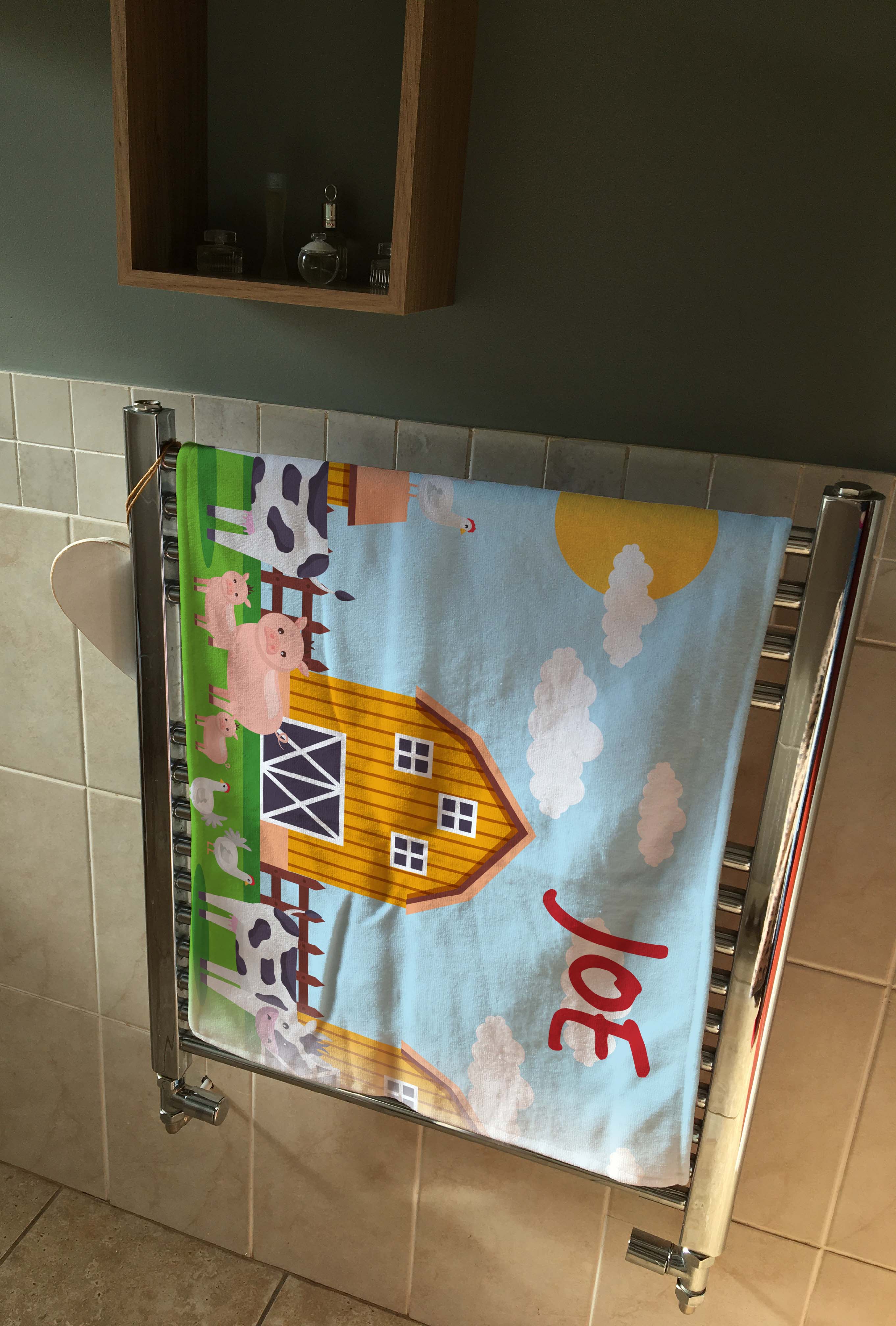 Personalised Children's Towel Farm