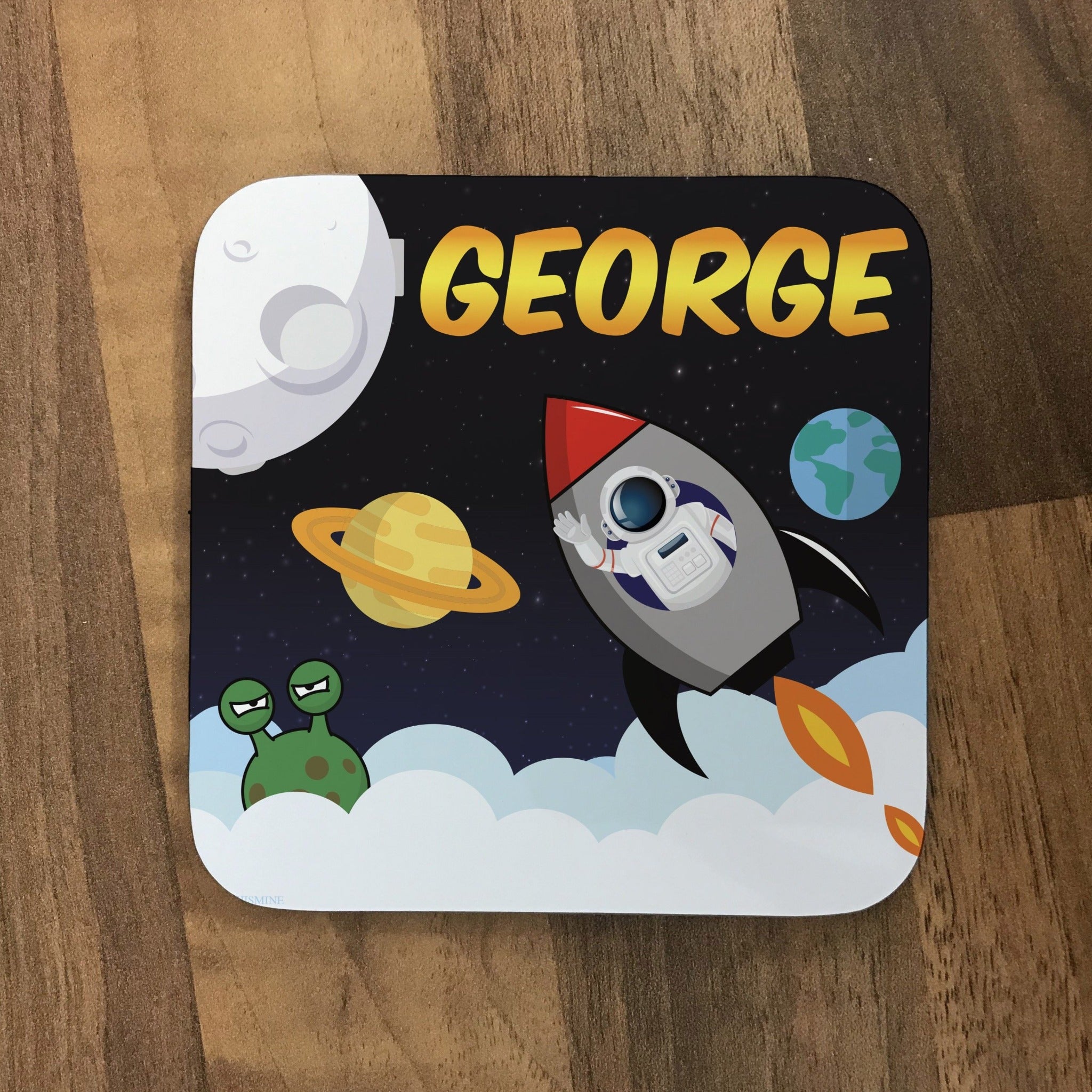 Personalised Children's Mug & Coaster Set - Space