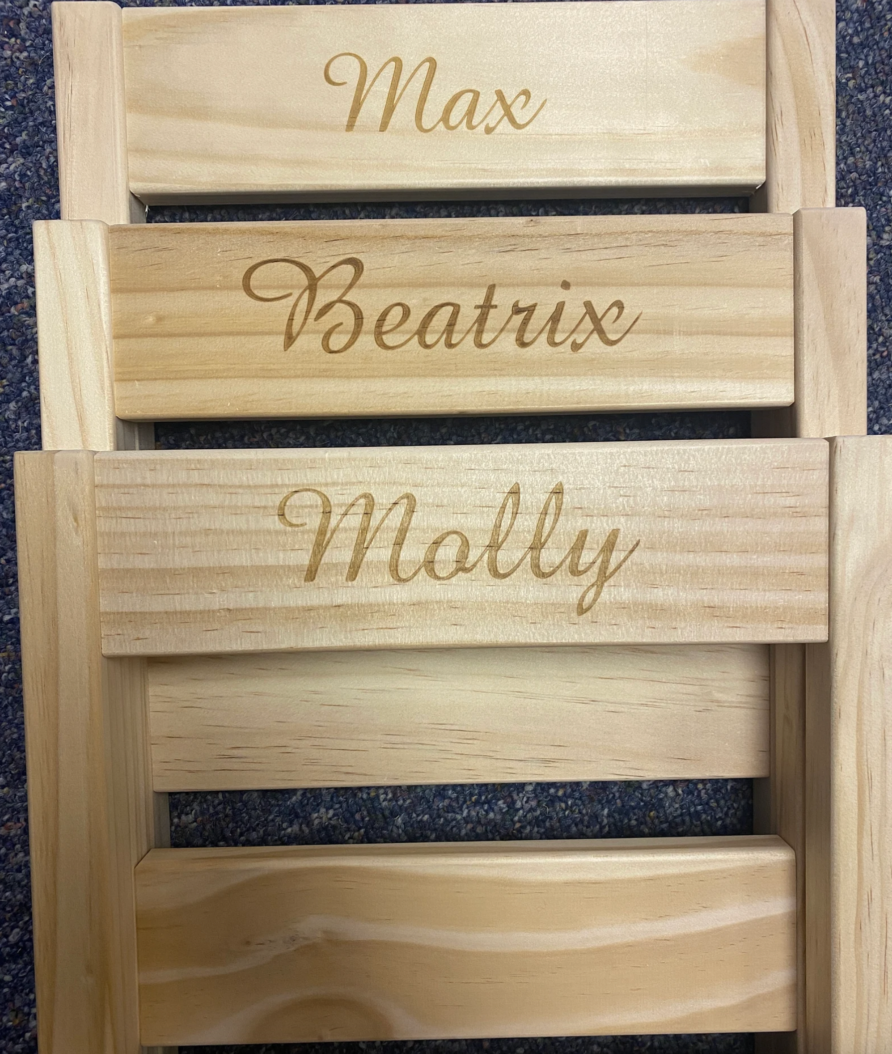 Personalised Engraved Kids Wooden Chair