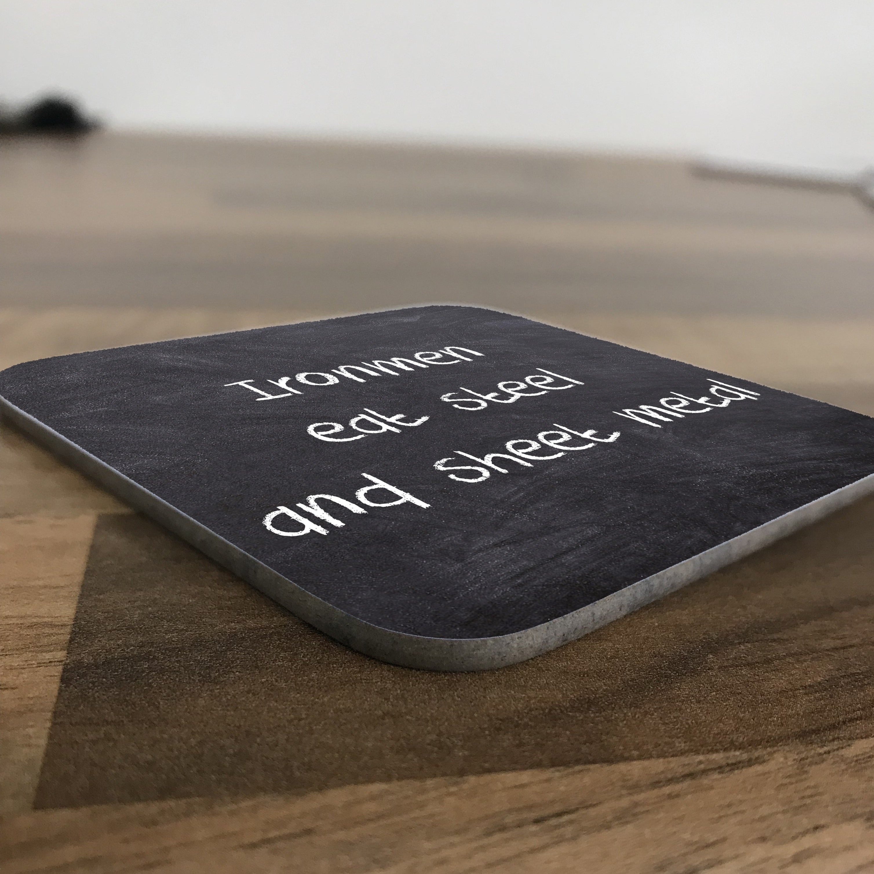 Set No 2 - Chalk Board Effect Pun Coasters - 6pk