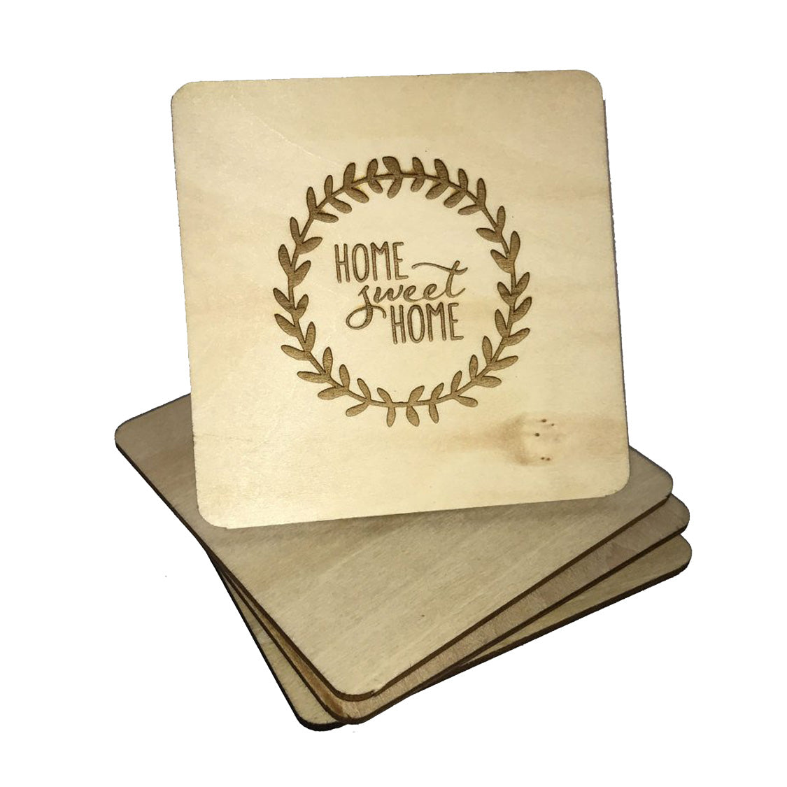 Personalised Engraved Wooden Coaster