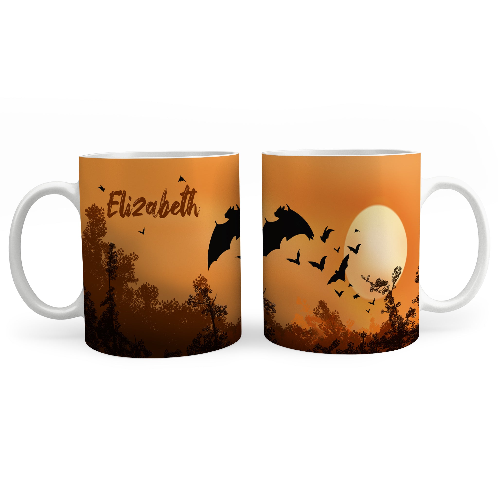 Personalised Children's 11oz Ceramic Mug - Bats