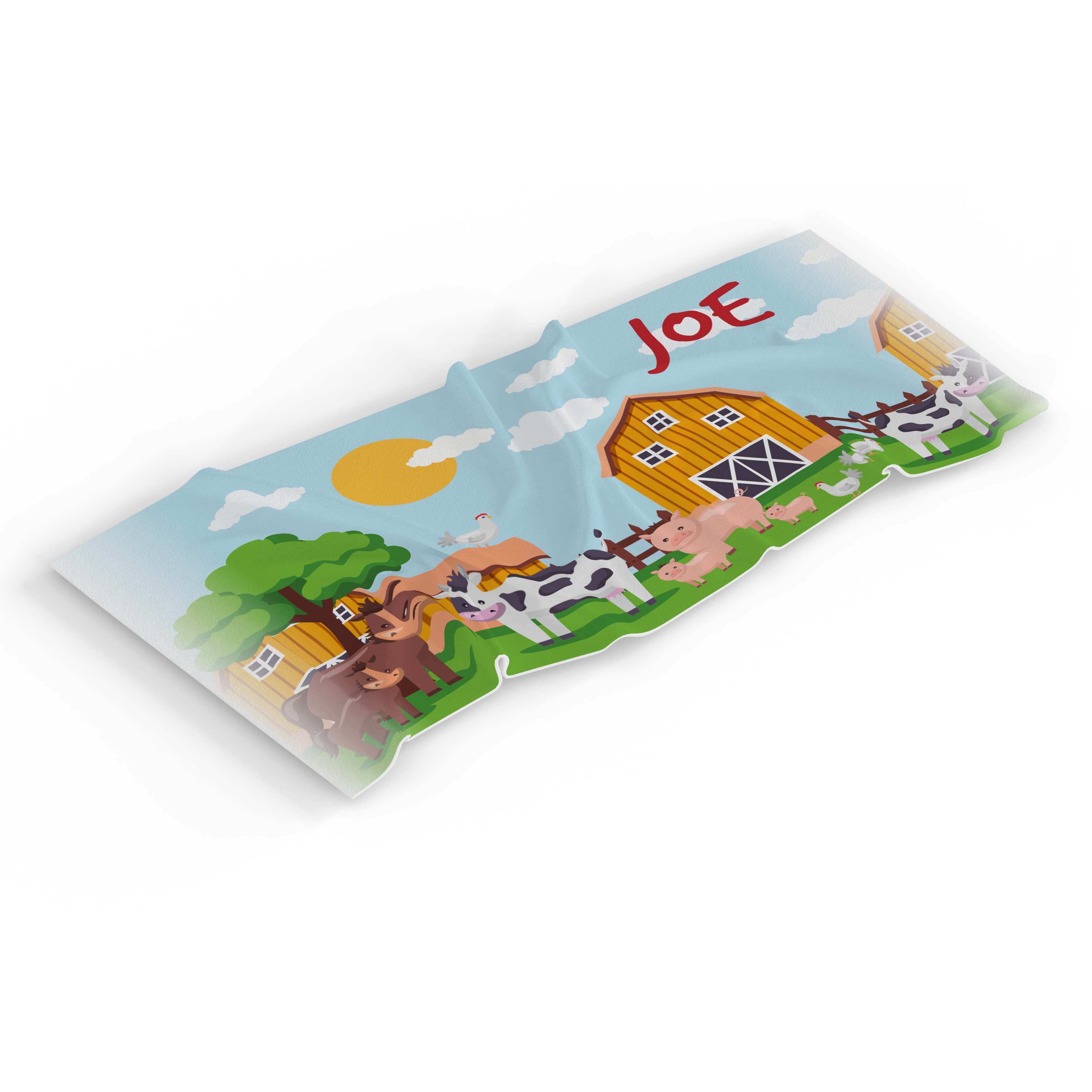 Personalised Children's Towel Farm