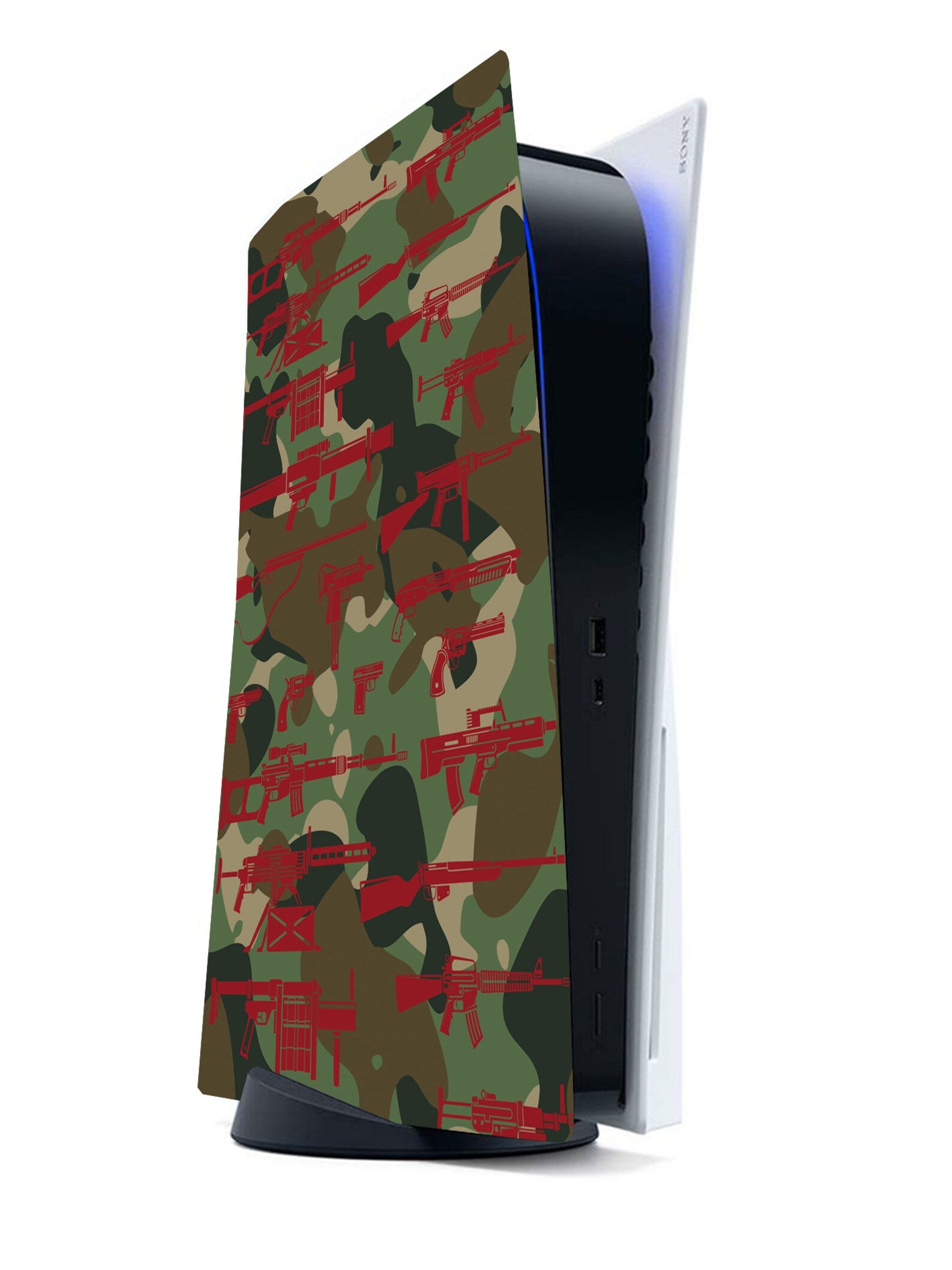 PS5 Army Green Camo Personalised Console Vinyl Sticker