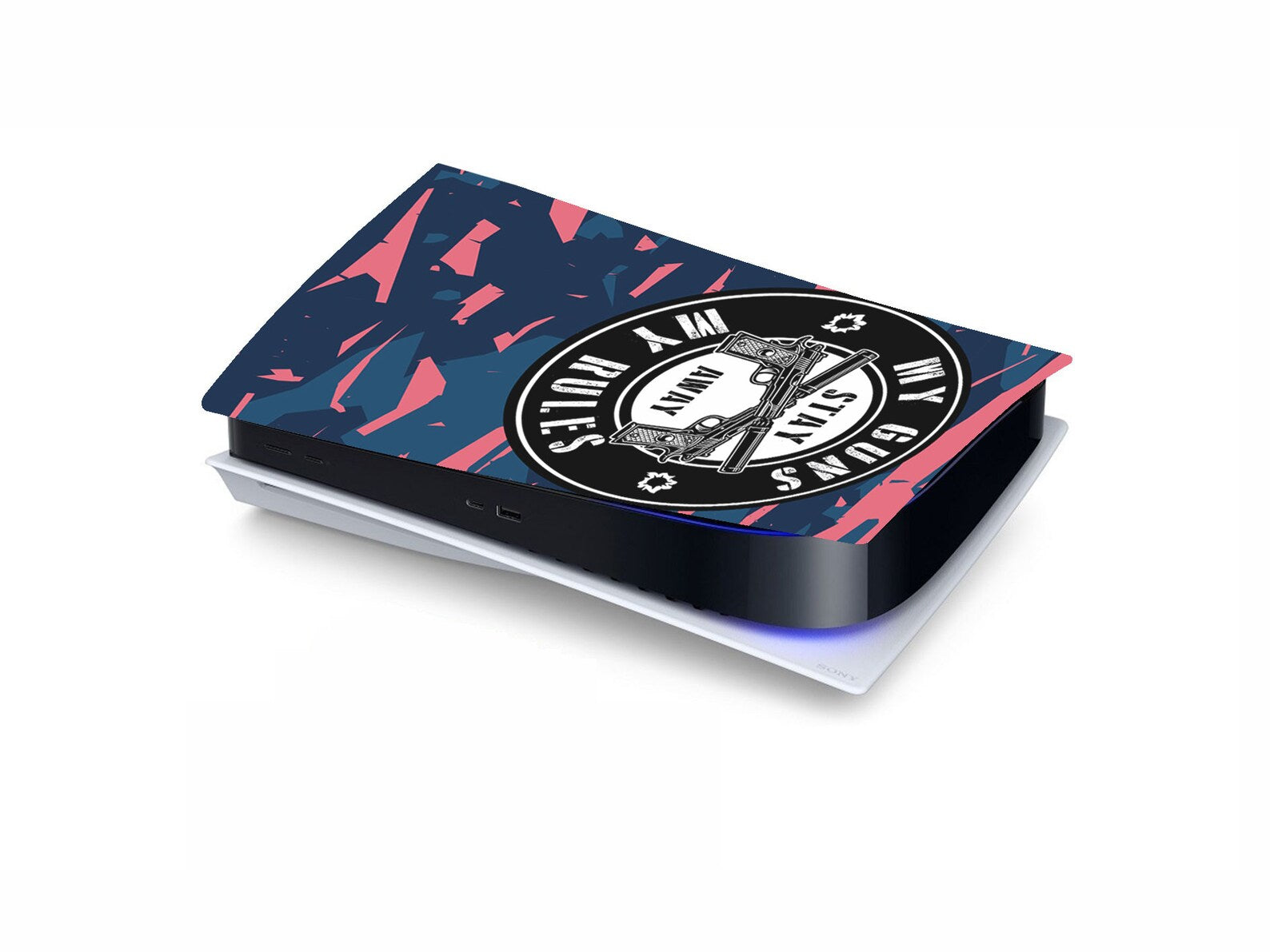 PS5 Army Purple Camo Personalised Console Vinyl Sticker