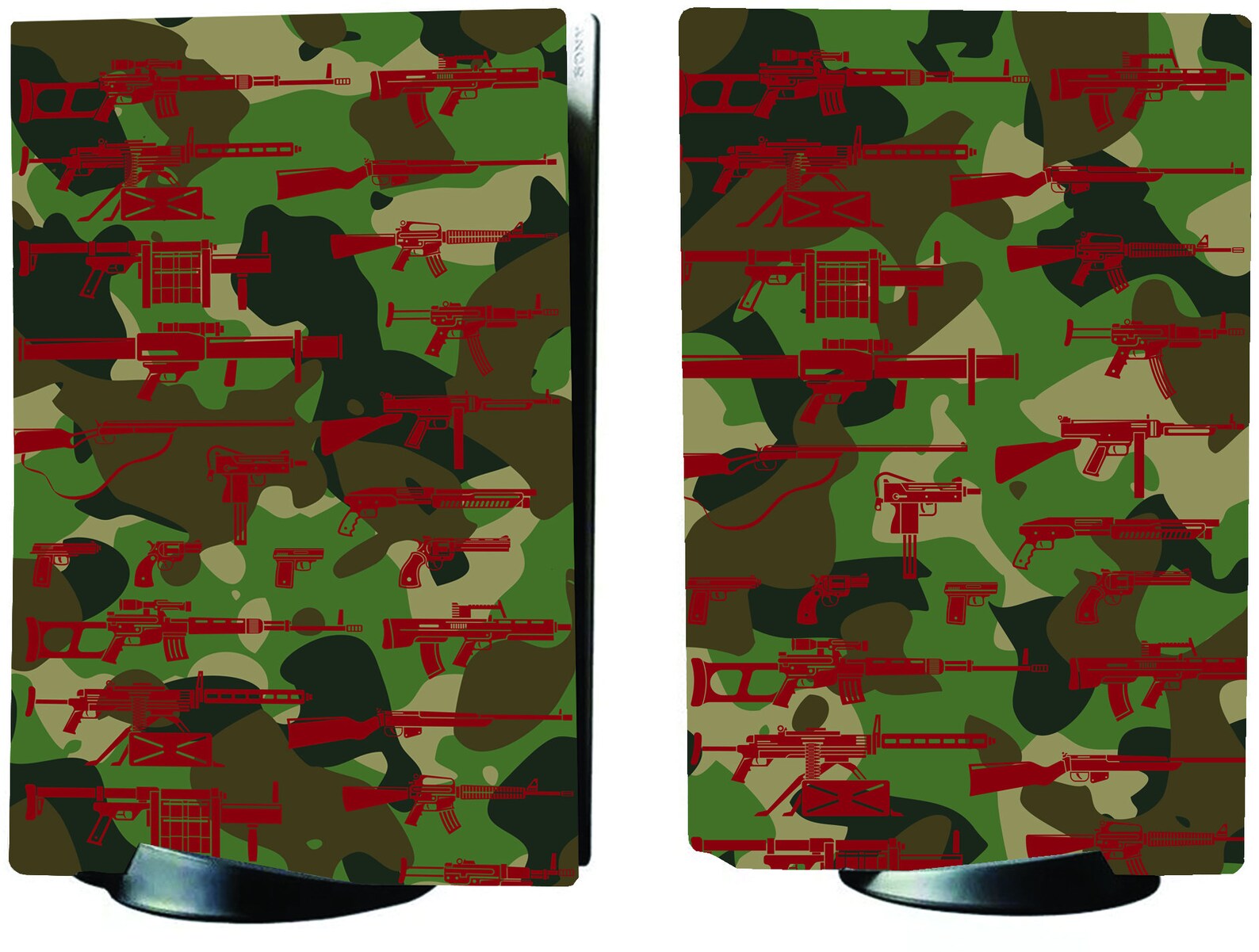 PS5 Army Green Camo Personalised Console Vinyl Sticker