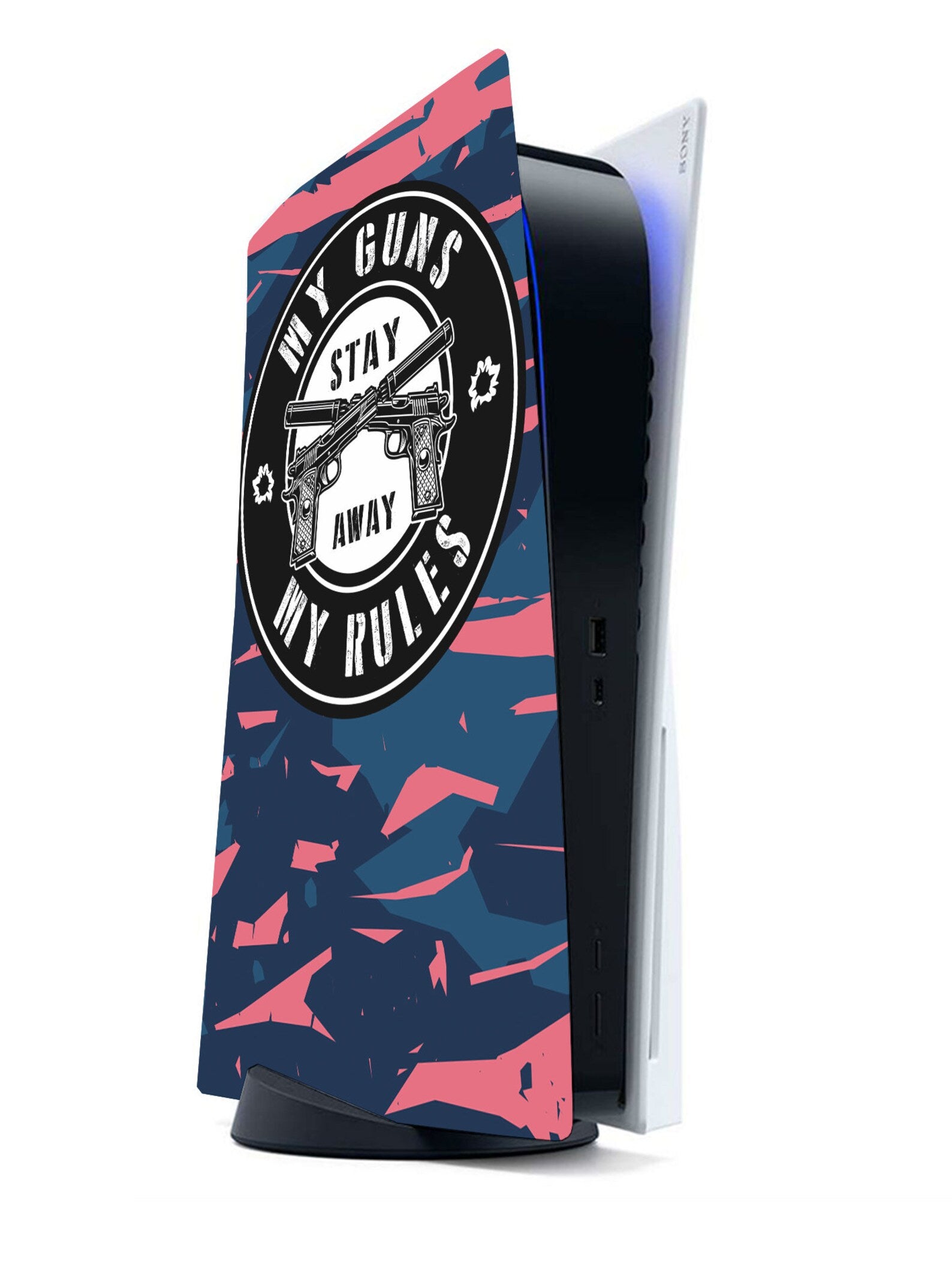 PS5 Army Purple Camo Personalised Console Vinyl Sticker