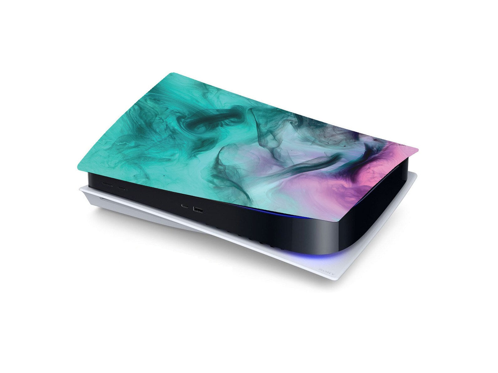 PS5 Pink and Green Ink Personalised Console Vinyl Sticker