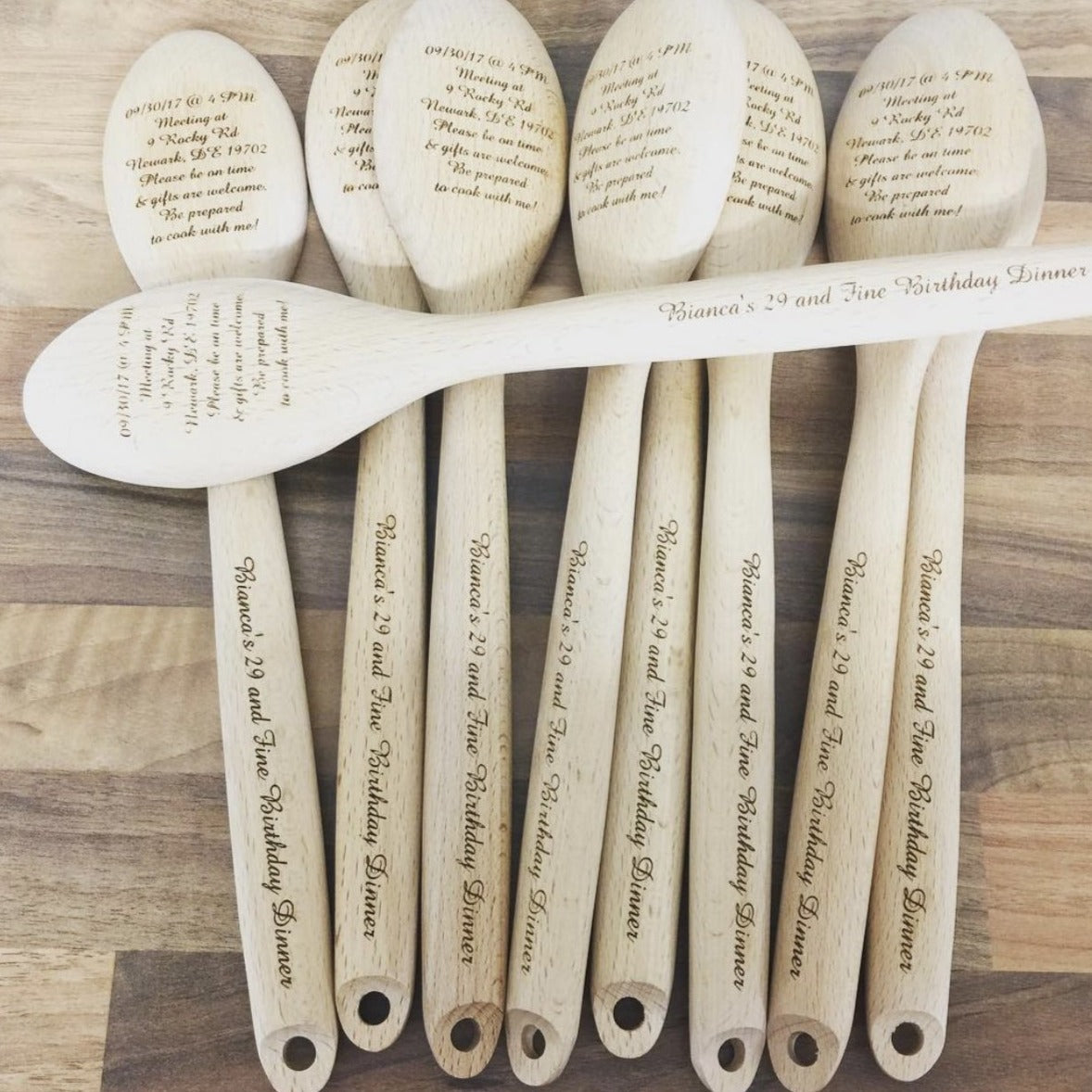 Personalised Engraved Wooden Spoon