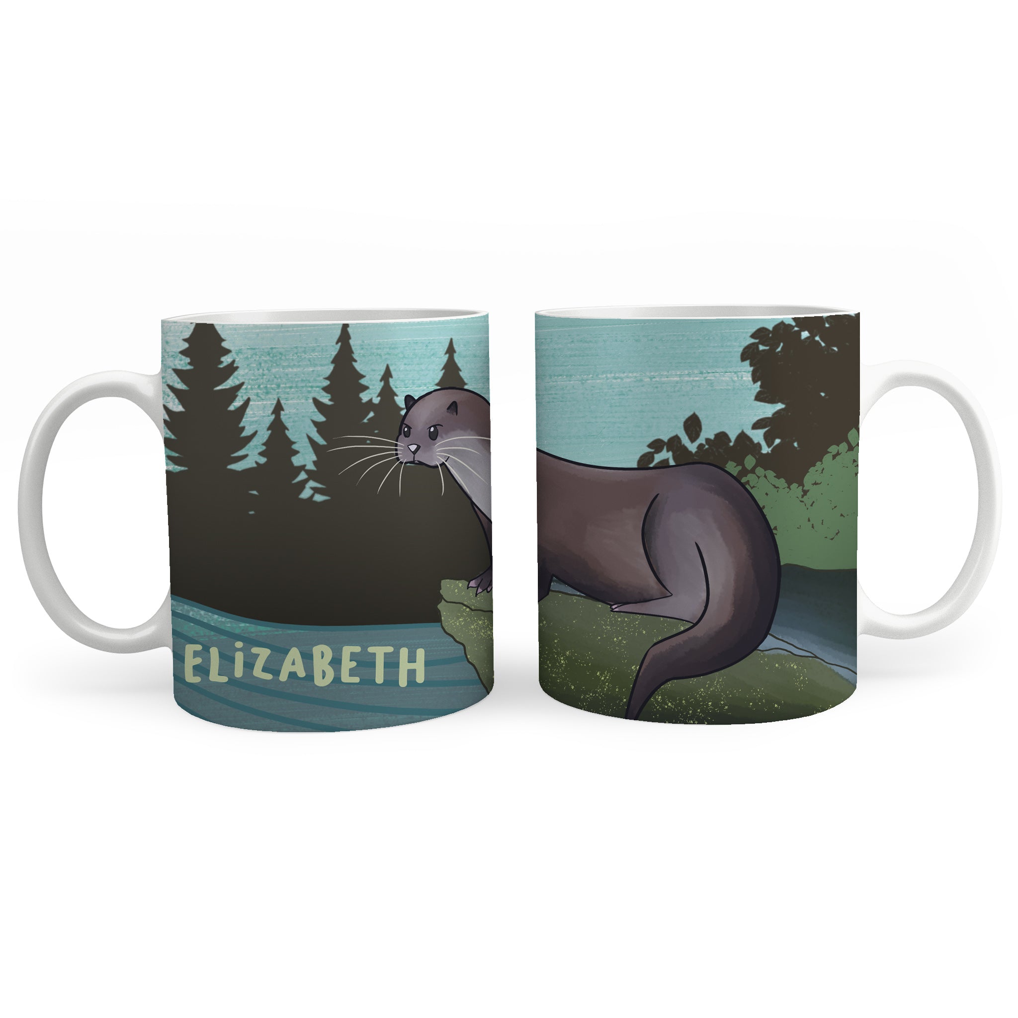 Personalised Children's 11oz Ceramic Mug - Otter