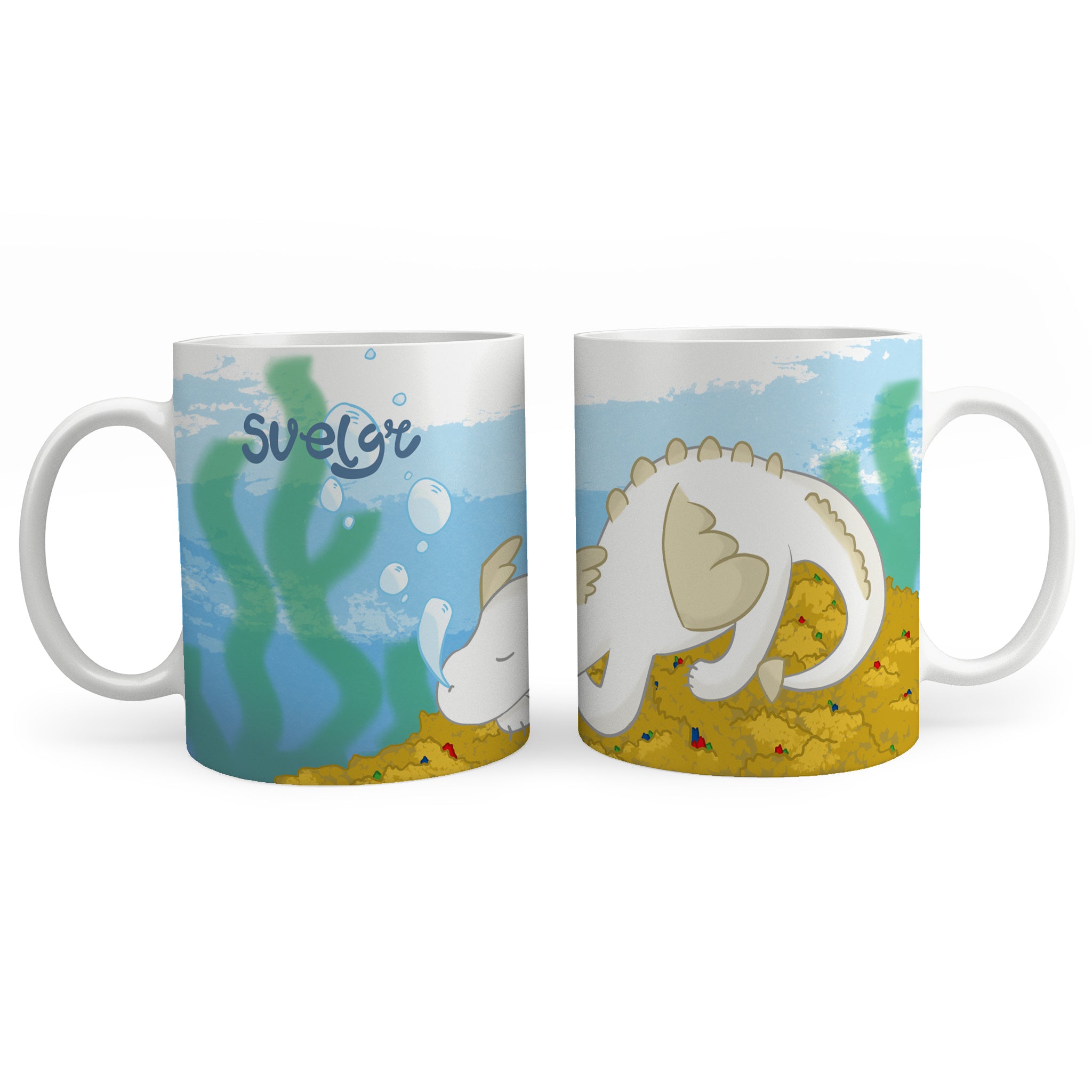 Personalised Children's 11oz Ceramic Mug - Sea Dragon