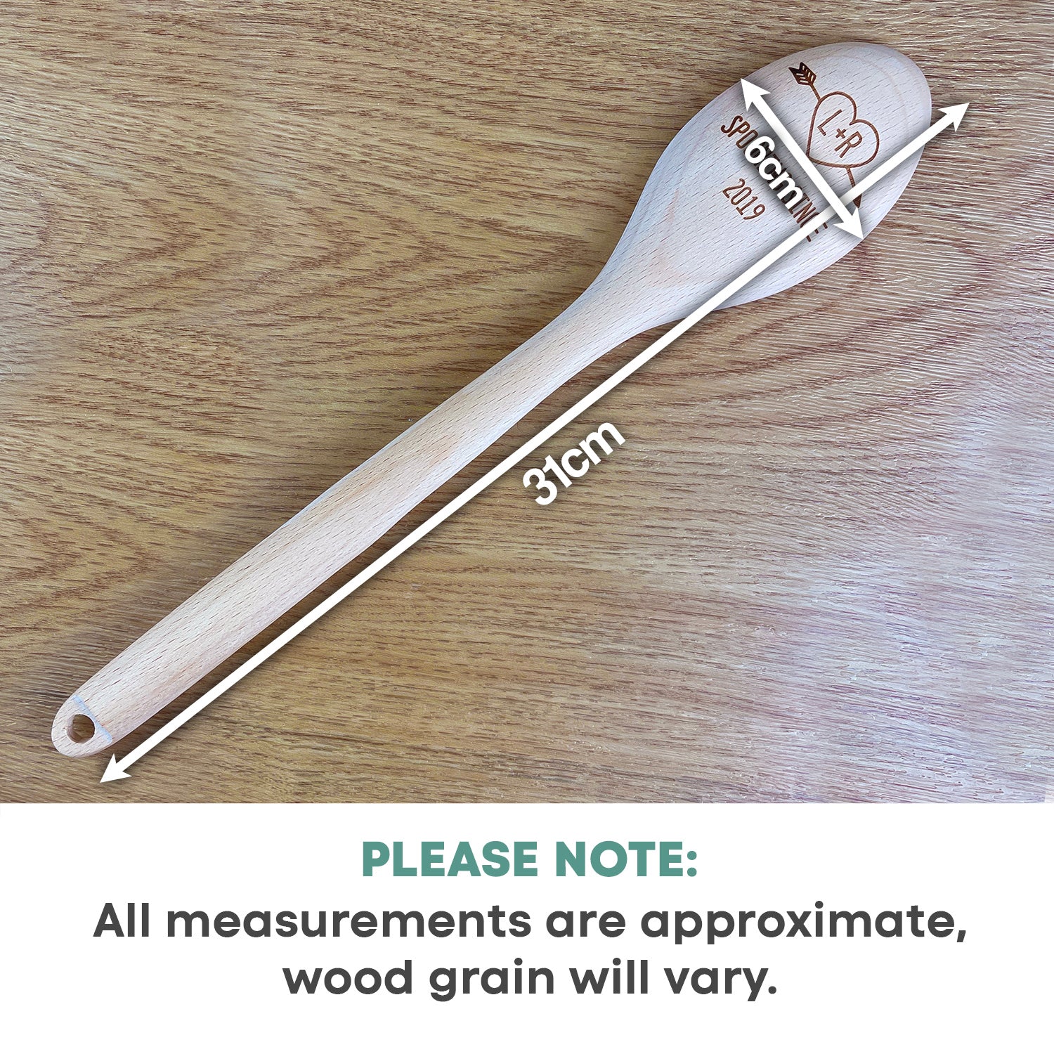 Personalised Valentine's Day Wooden Spoon