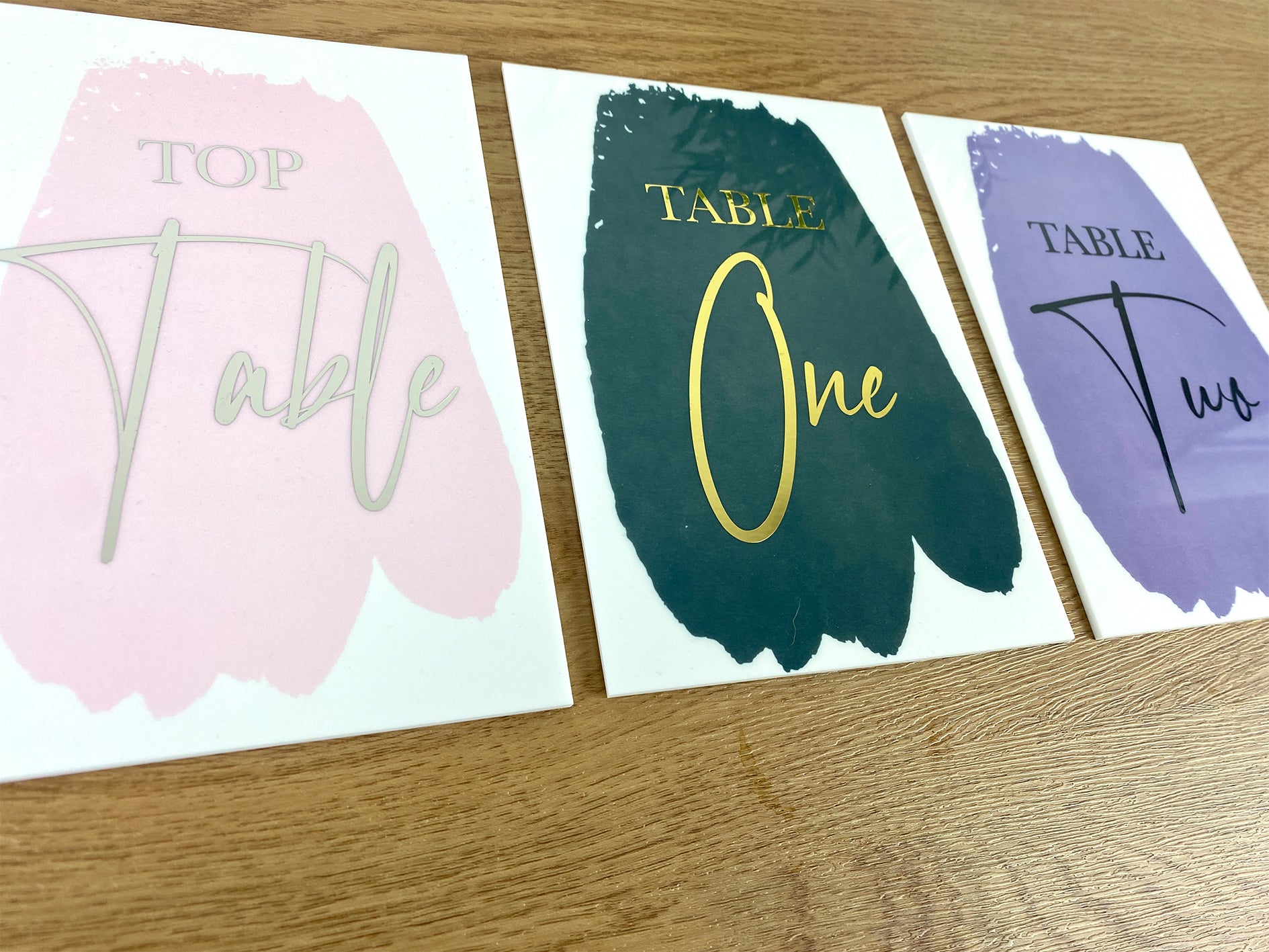 Personalised A5 Perspex Wedding & Events Table Number - Pack of 1