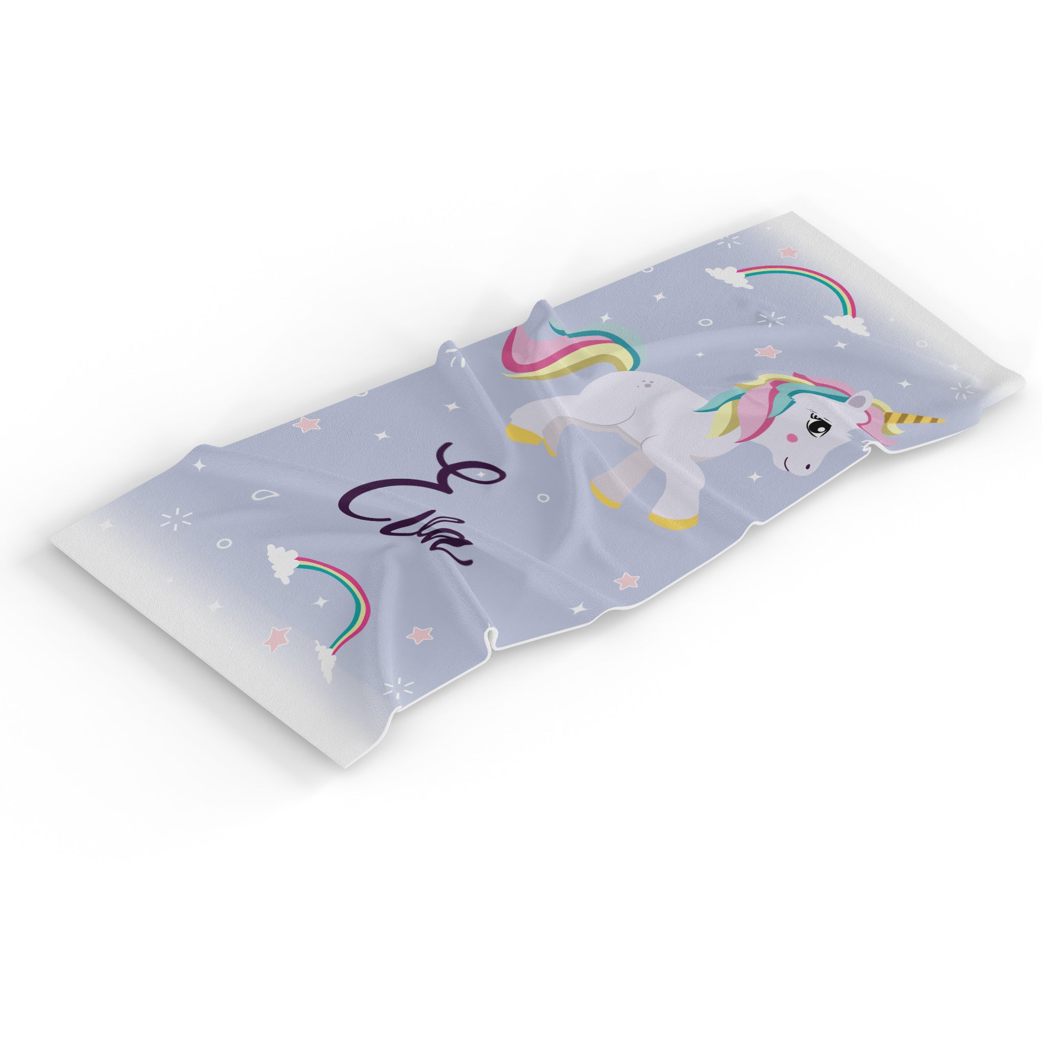 Personalised Children's Towel Unicorn Sparkle