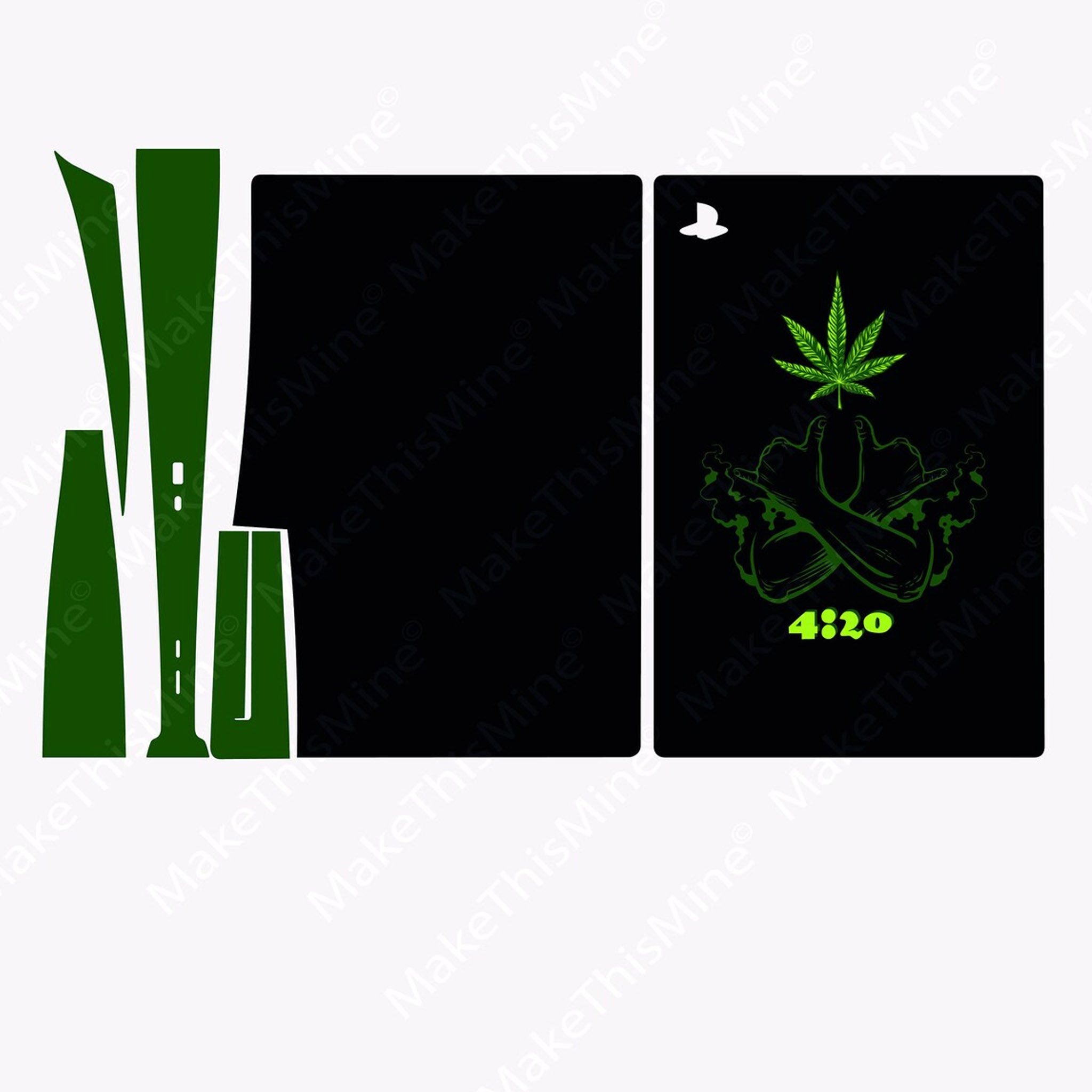 Personalised Weed Design PS5 Skin
