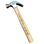 Personalised 16oz Claw Hammer With Wooden Shaft