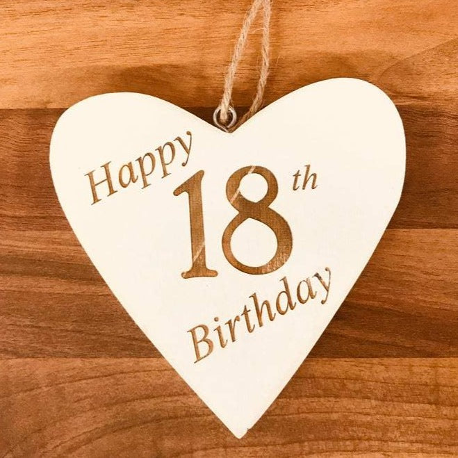 Personalised Engraved Wooden Heart, It's Your Birthday! (Large 12cm)