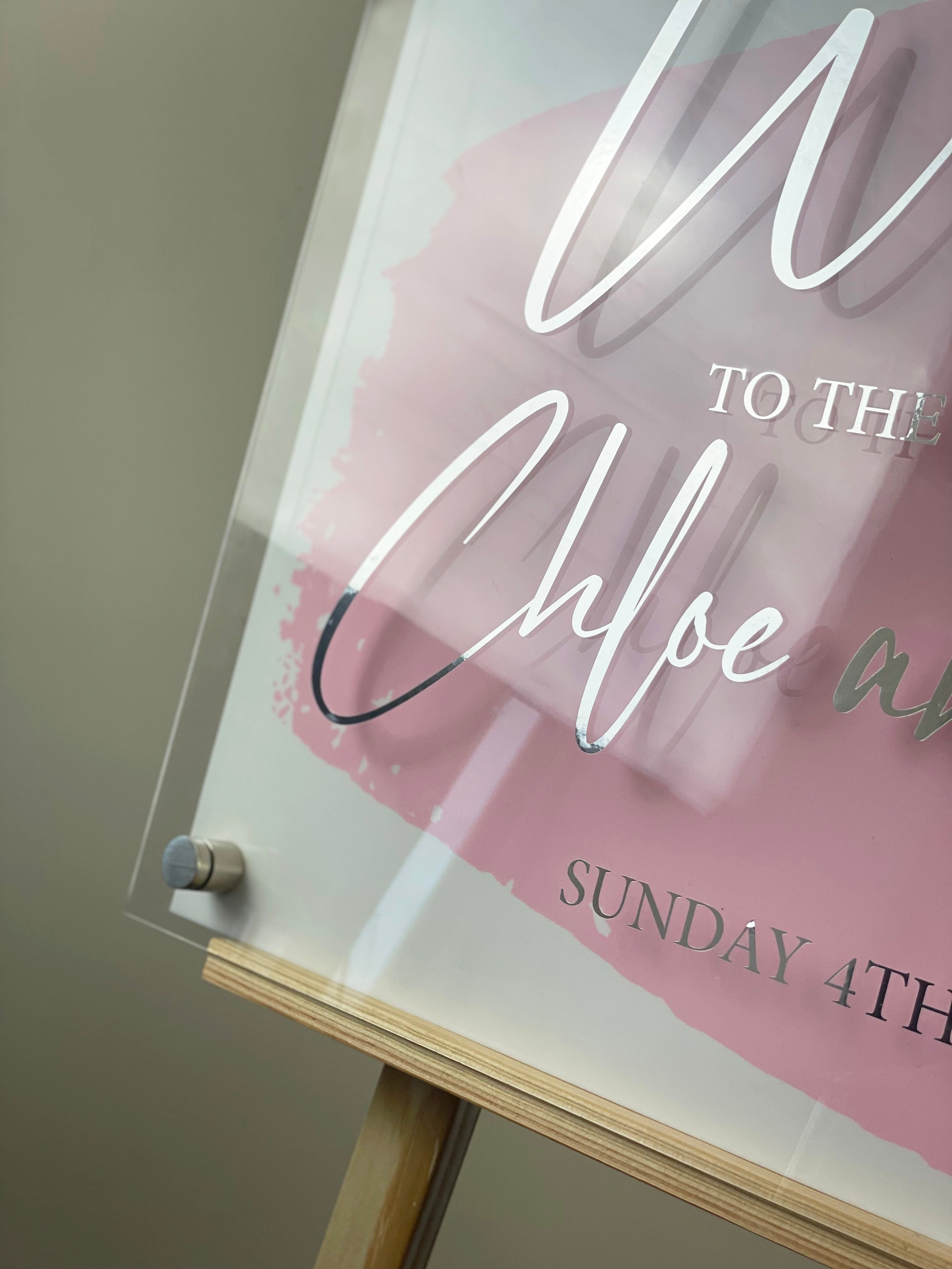 Personalised Perspex Welcome to our Wedding 3D Sign