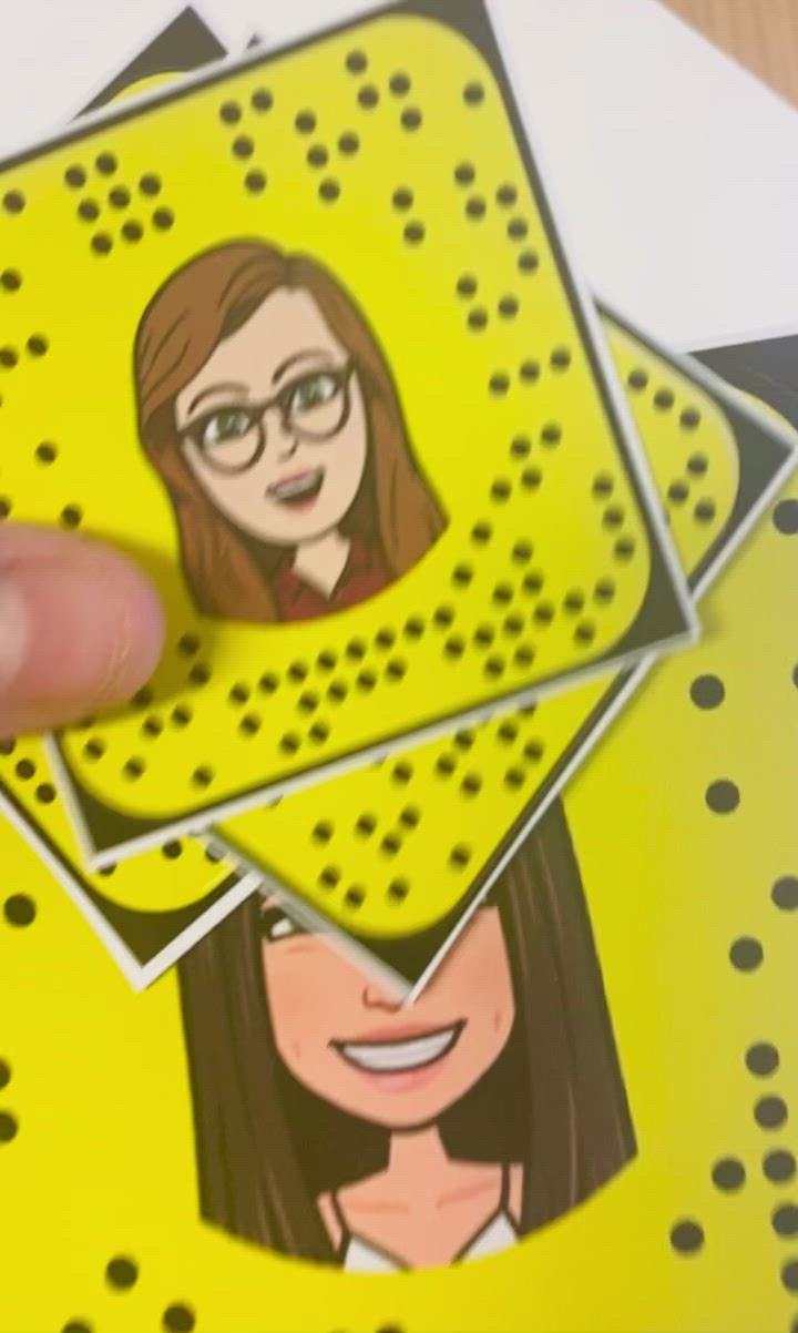 Load video: Custom Snapchat Snapcode Vinyl Sticker