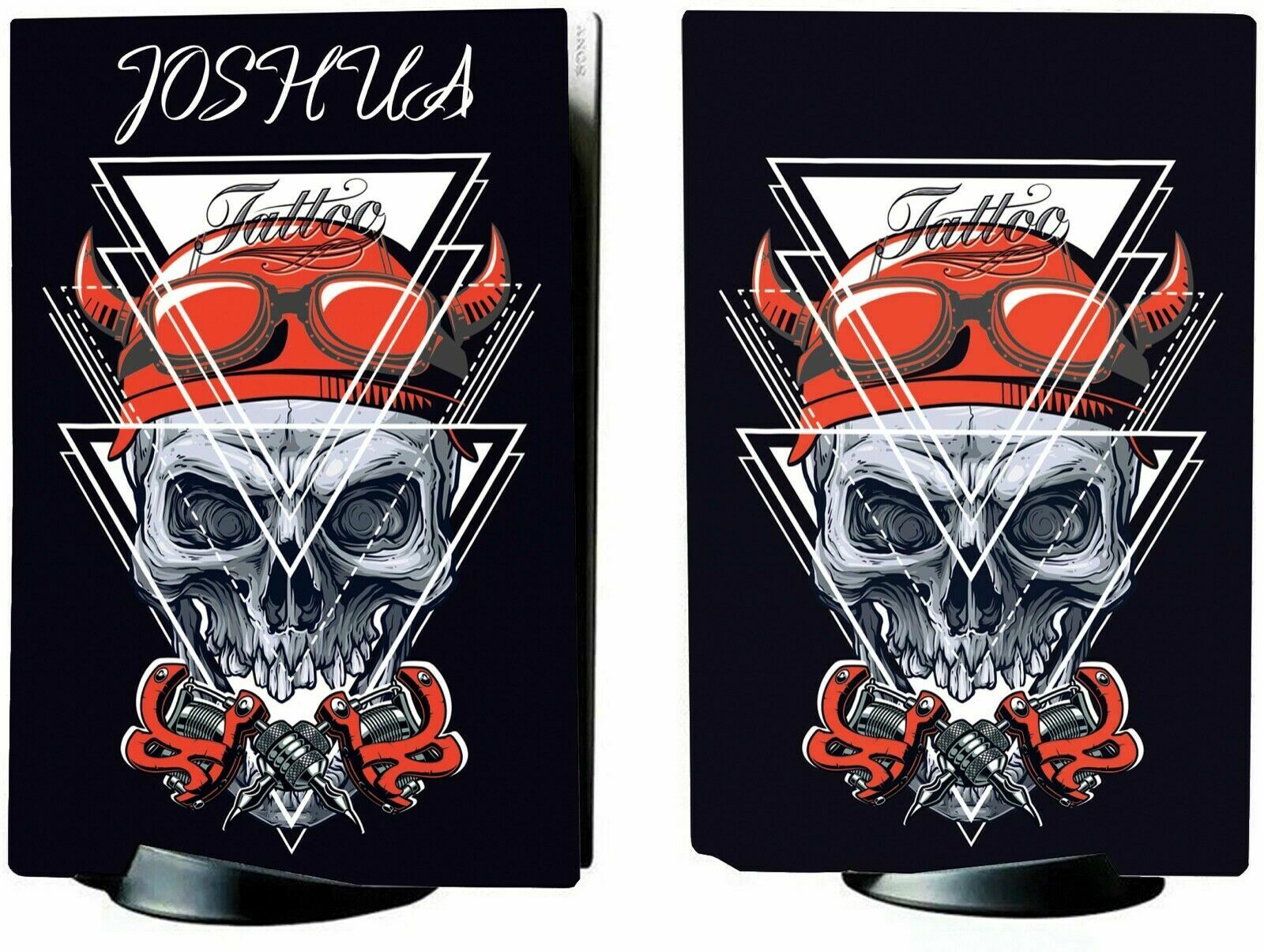 PS5 Tattoo Skull Personalised Console Vinyl Sticker