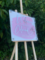 Personalised Perspex Welcome to our Wedding 3D Sign