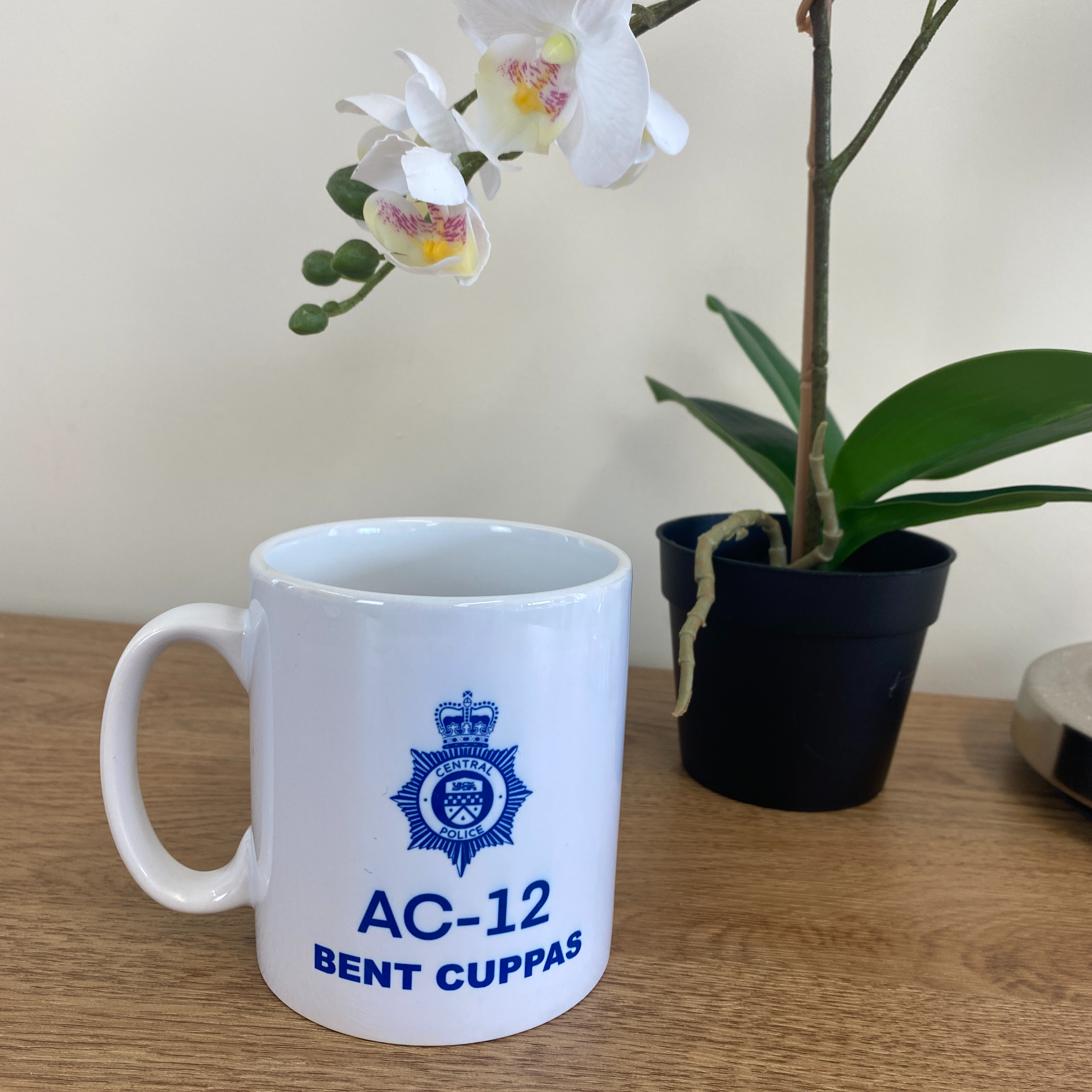 Line of Duty AC-12 Mug, Television quotes, Ted Hastings "Bent Cuppas"