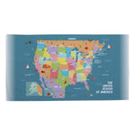 Personalised Children's Towel & Face Cloth Pack - American Map