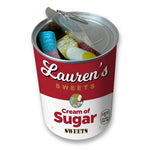 Personalised Pick & Mix Sweets Tin Can with Tomato Soup Design