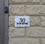 Personalised House Number Sign Felt Marker Design