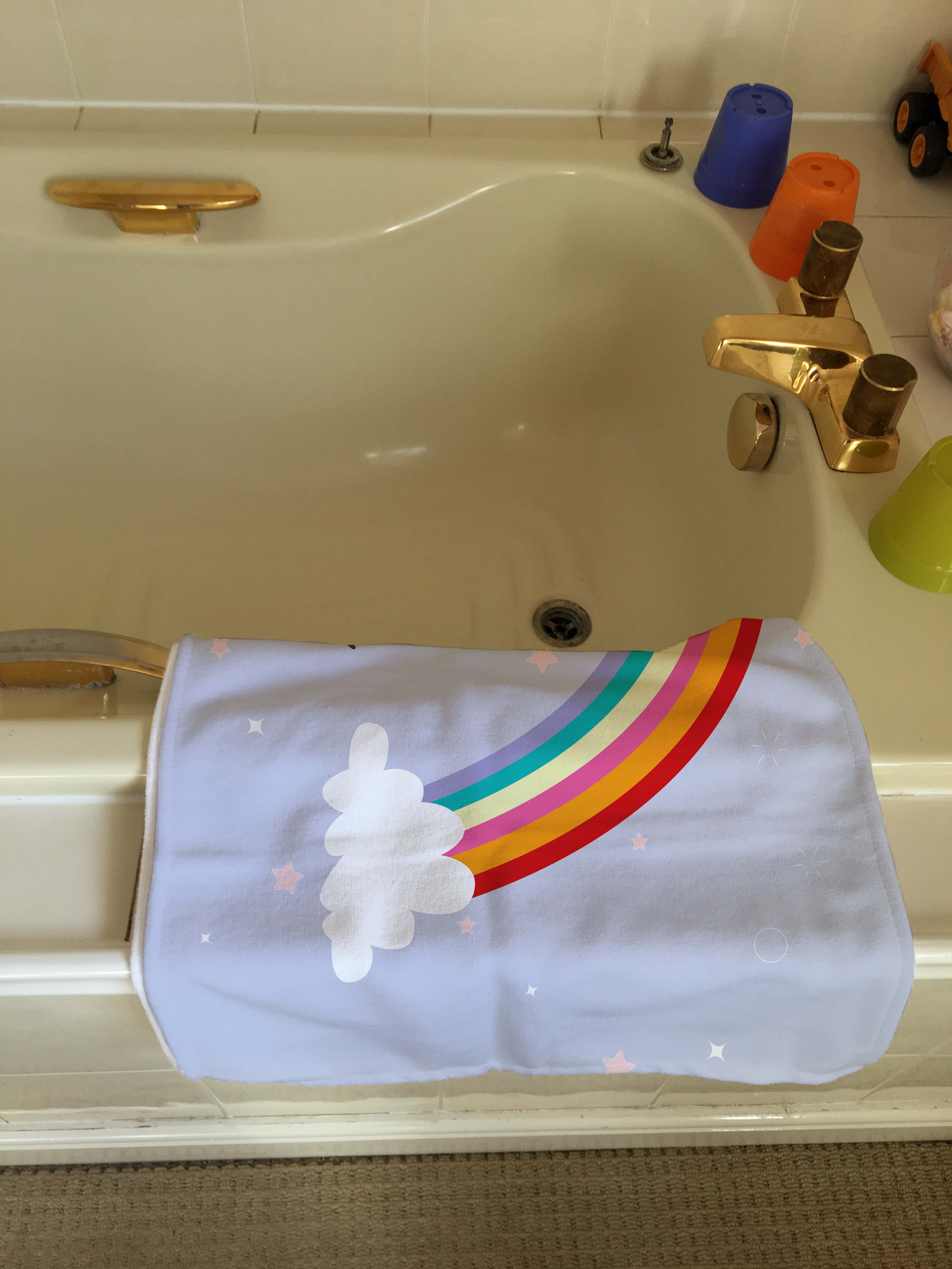 Personalised Children's Towel Rainbow