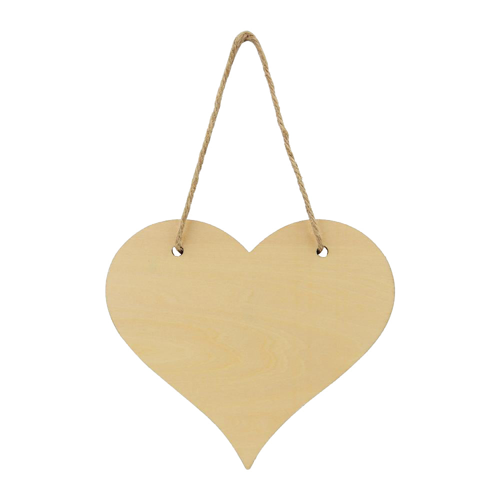 Hanging Door Plaque - Heart