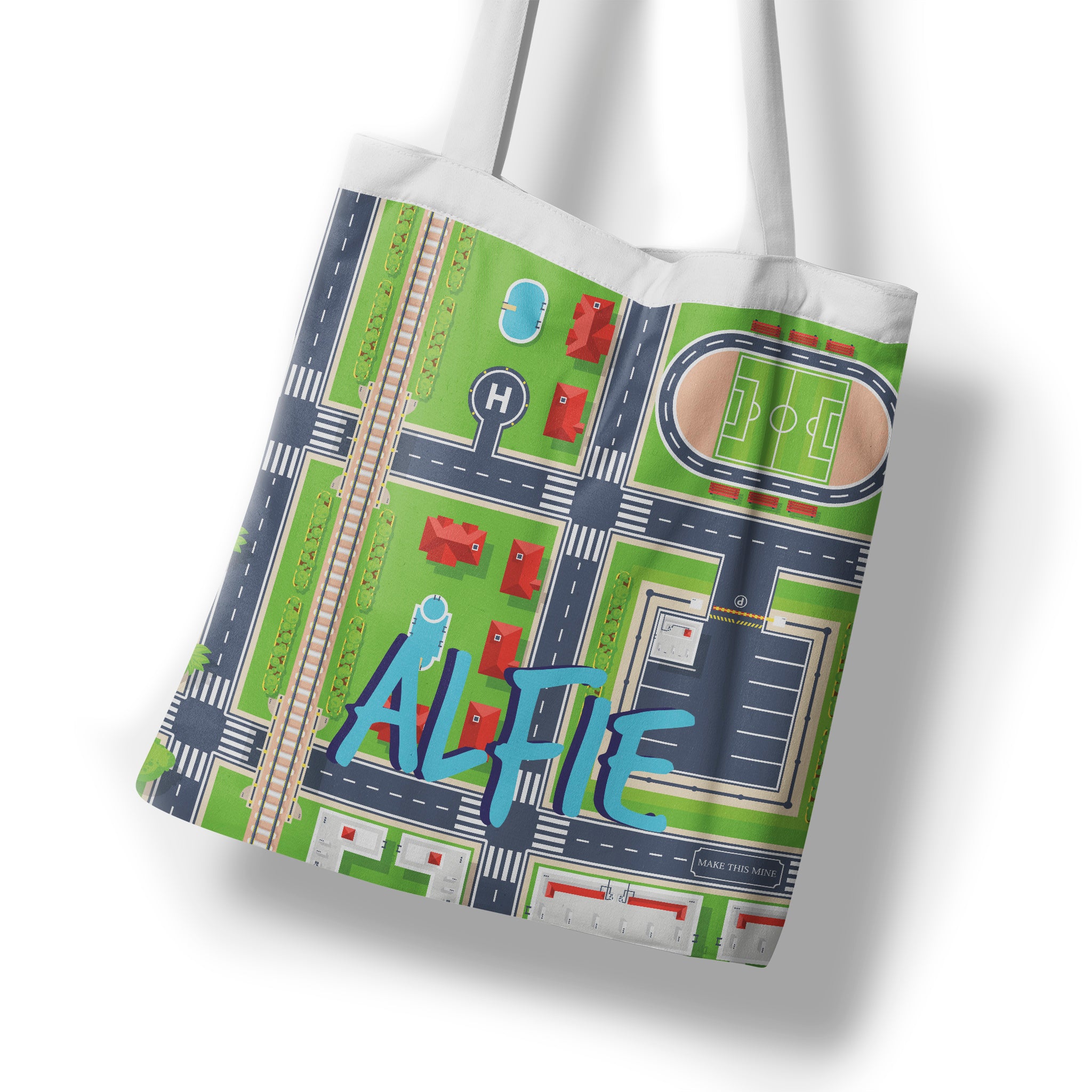 Personalised Children's Tote Bag - City & Roads