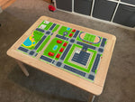 Kids City Town Table Top STICKER ONLY Compatible with IKEA Flisat Tables