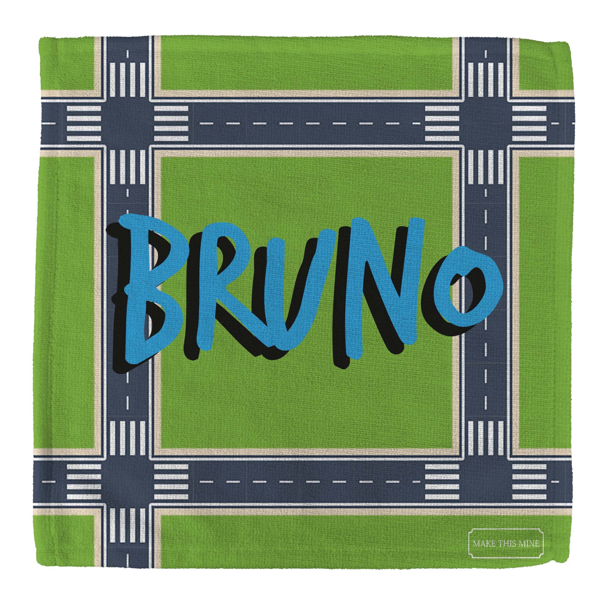 Personalised Children's Face Cloth - City