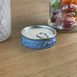 Personalised Pick & Mix Sweets Tin Can with Blue Swirl Design