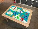 Kids Cloud Numbers Table Top STICKER ONLY Compatible with IKEA Flisat Tables
