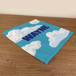 Personalised Children's Face Cloth - Cloud Numbers