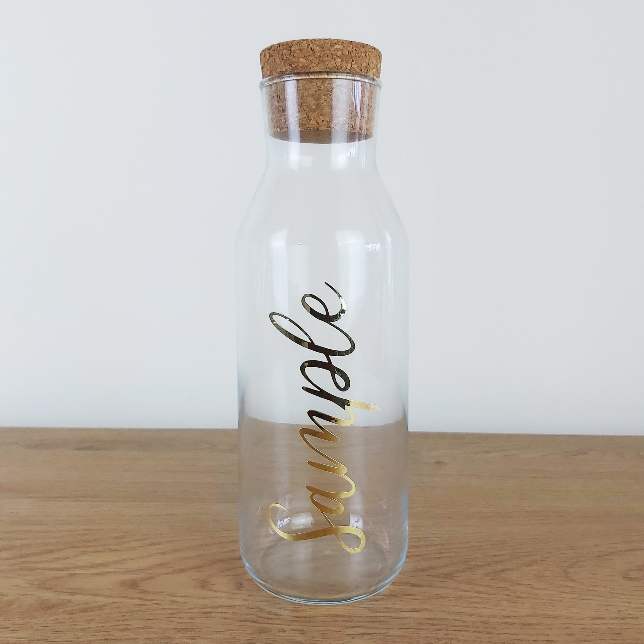 Personalised Storage Jar with Cork Lid - 1 Litre