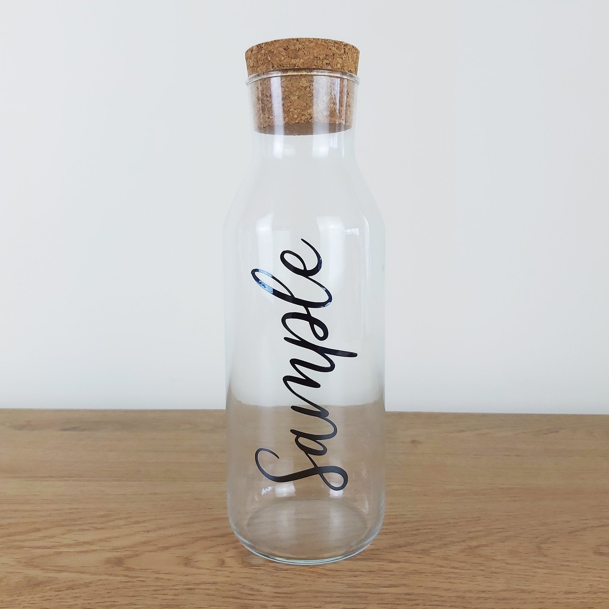 Personalised Storage Jar with Cork Lid - 1 Litre