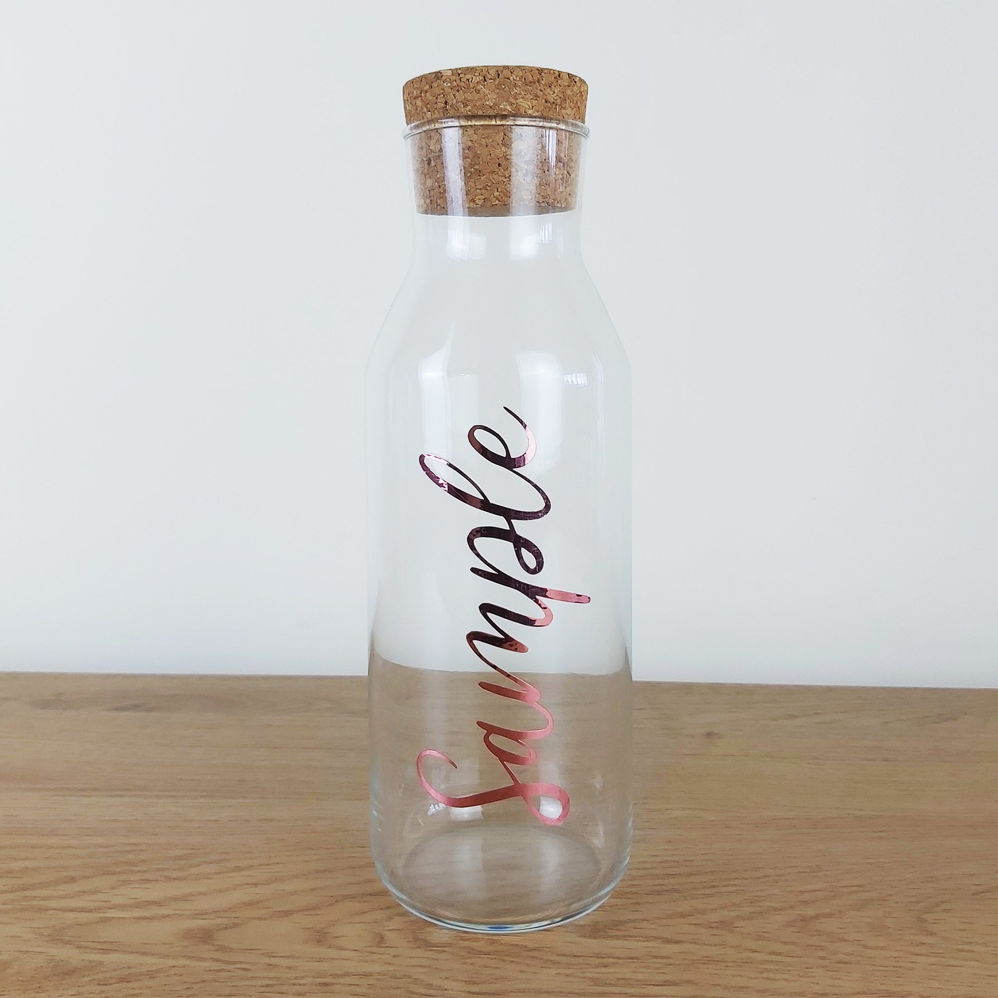 Personalised Storage Jar with Cork Lid - 1 Litre