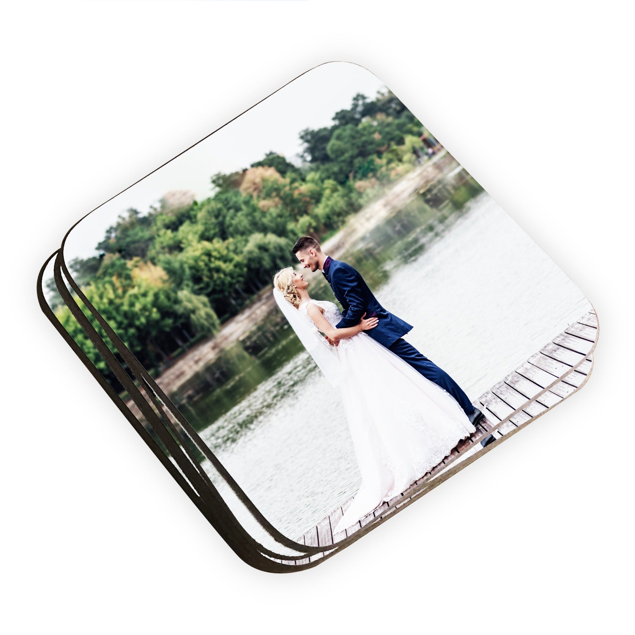 Personalised Photo High Quality Hardboard Coasters - Pack of 8