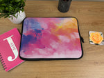 Laptop Sleeve with Colourful Paint Design