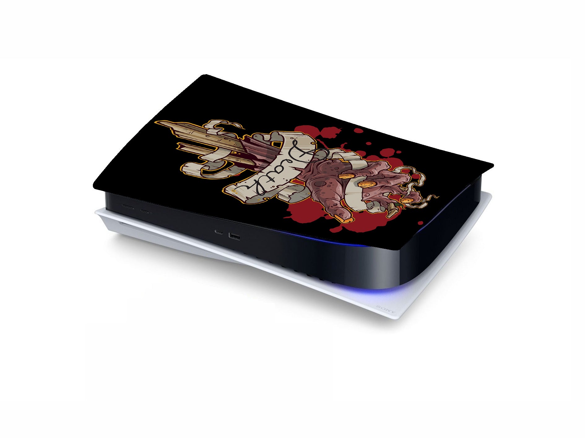 PS5 Zombie Hand Console Vinyl Sticker