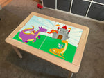 Kids Dragon Fairytale Table Top STICKER ONLY Compatible with IKEA Flisat Tables